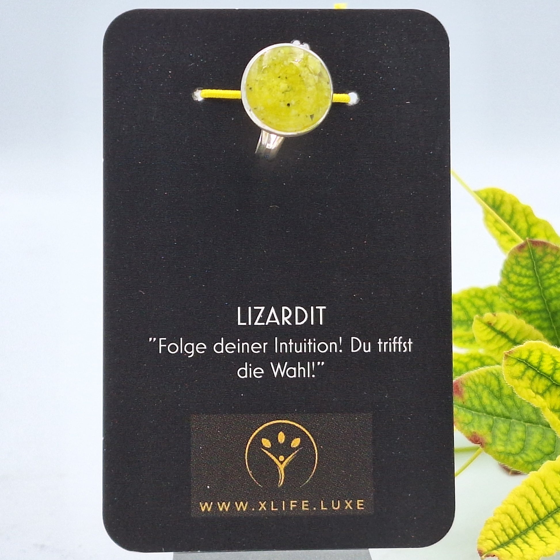 Lizardit Messing Ring 14mm