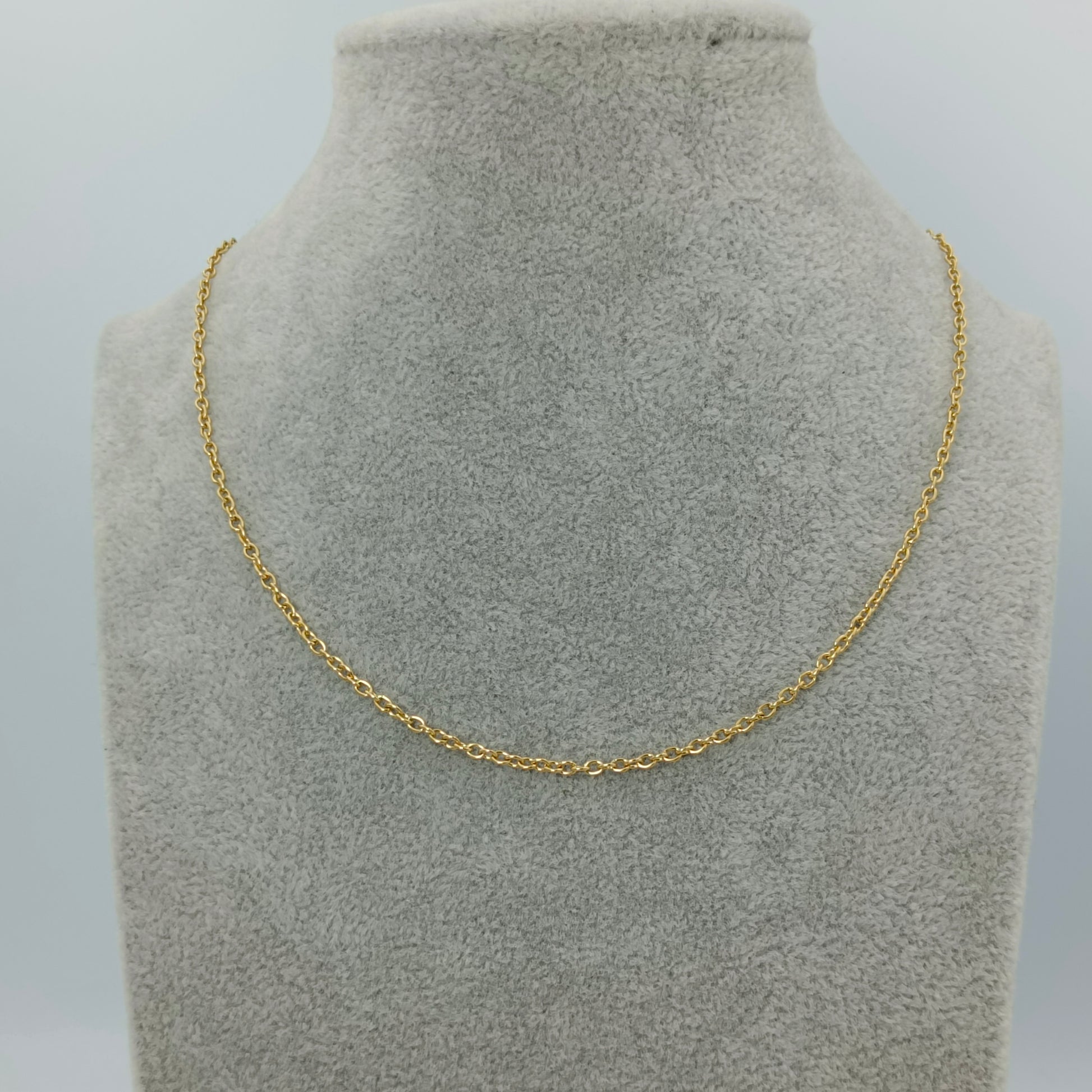 Halskette 45cm Edelstahl Farbe Gold
