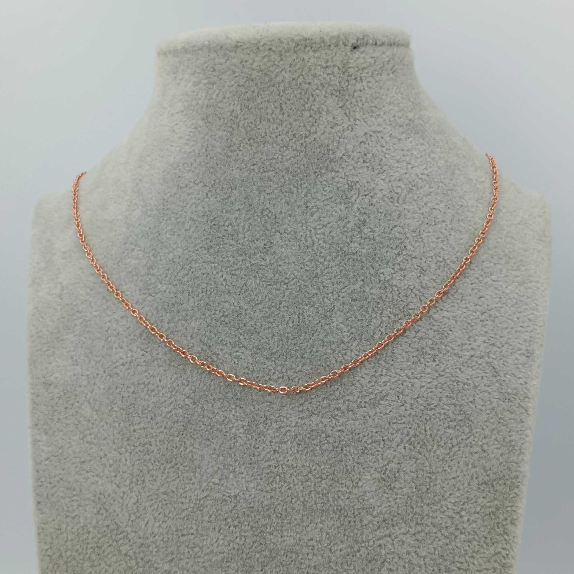 Halskette 45cm Edelstahl Farbe Rosegold