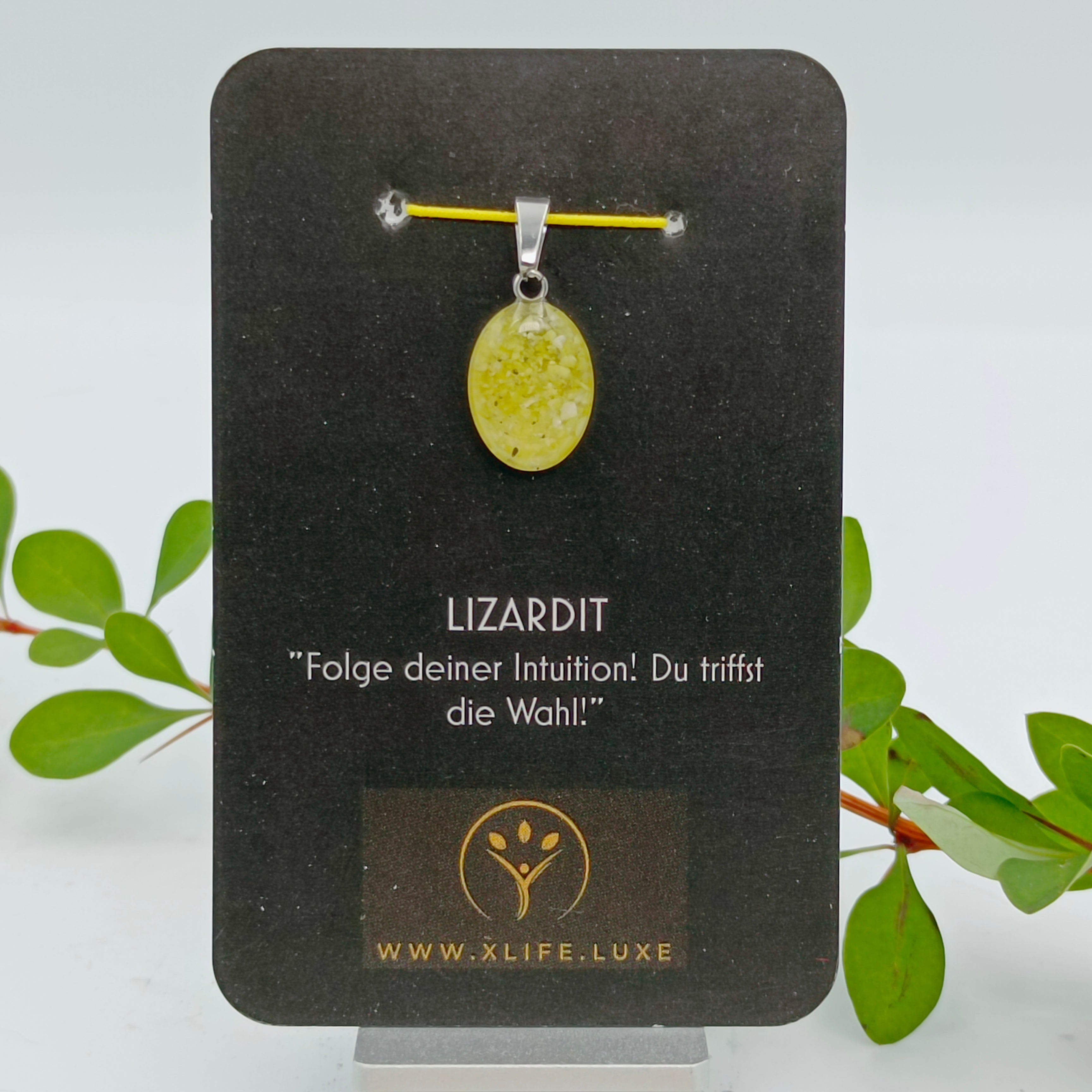 Lizardit Schmuckanhänger - Oval 14mm