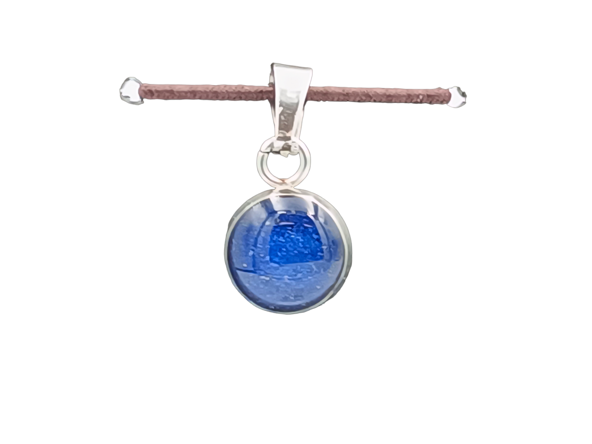 Lapislazuli Schmuckanhänger - Rund 10mm