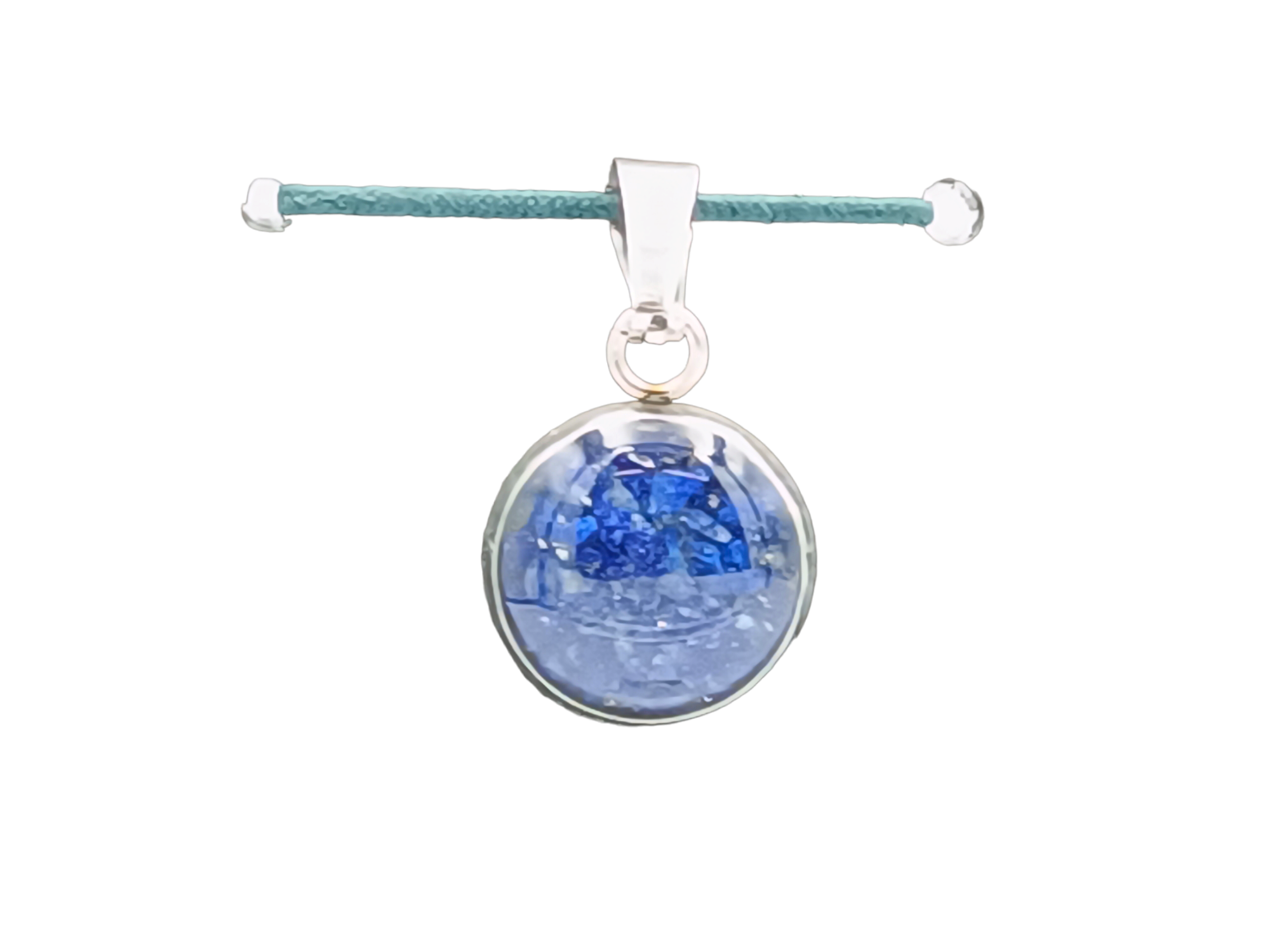 Lapislazuli Schmuckanhänger - Rund 12mm