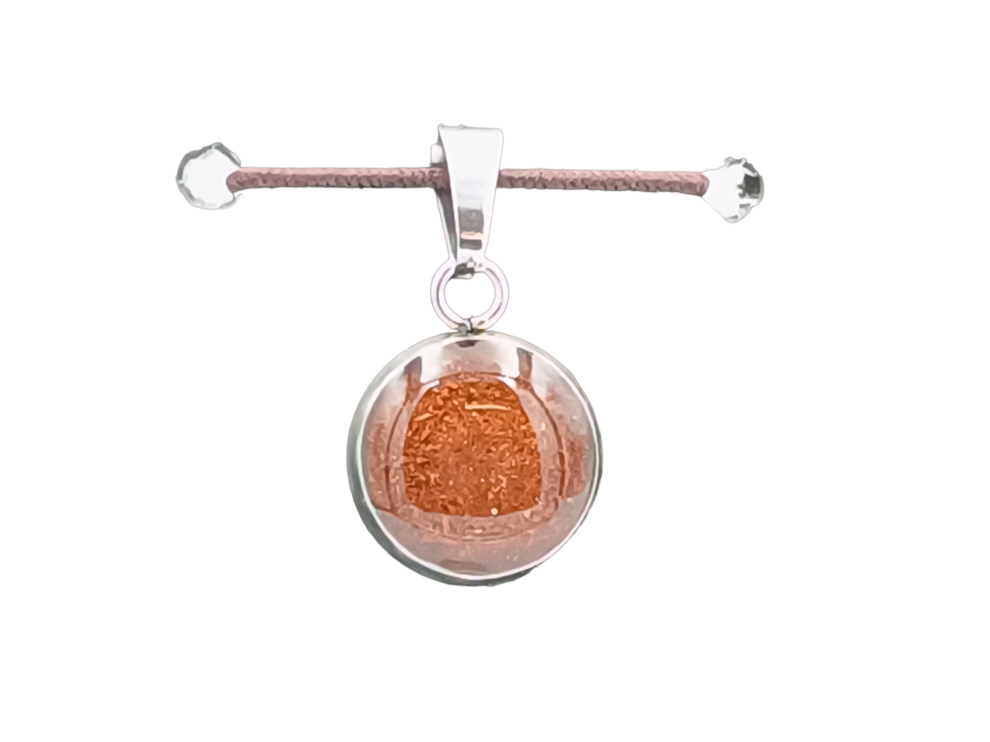 Jaspis Schmuckanhänger - Rund 12mm