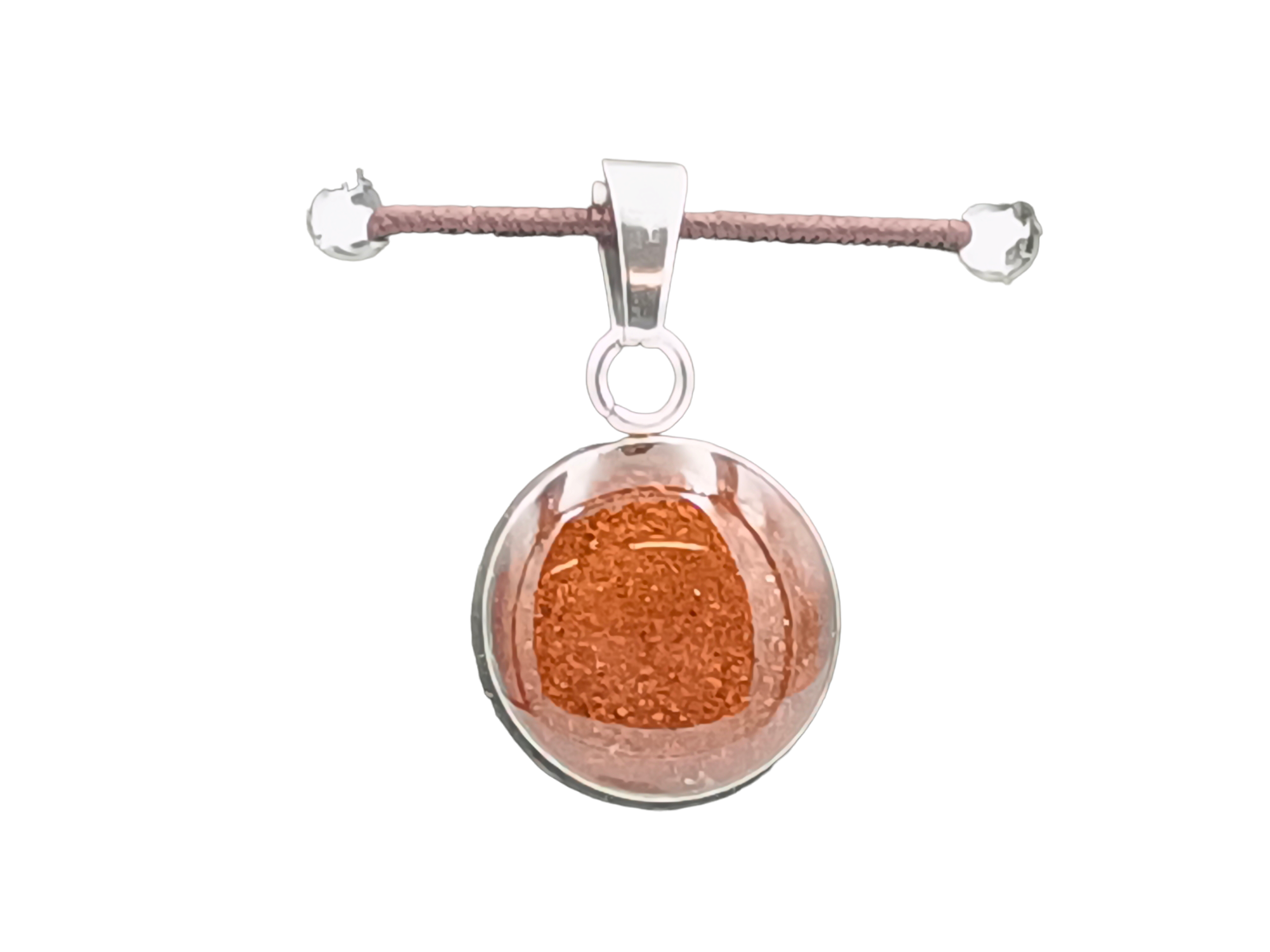 Jaspis Schmuckanhänger - Rund 14mm