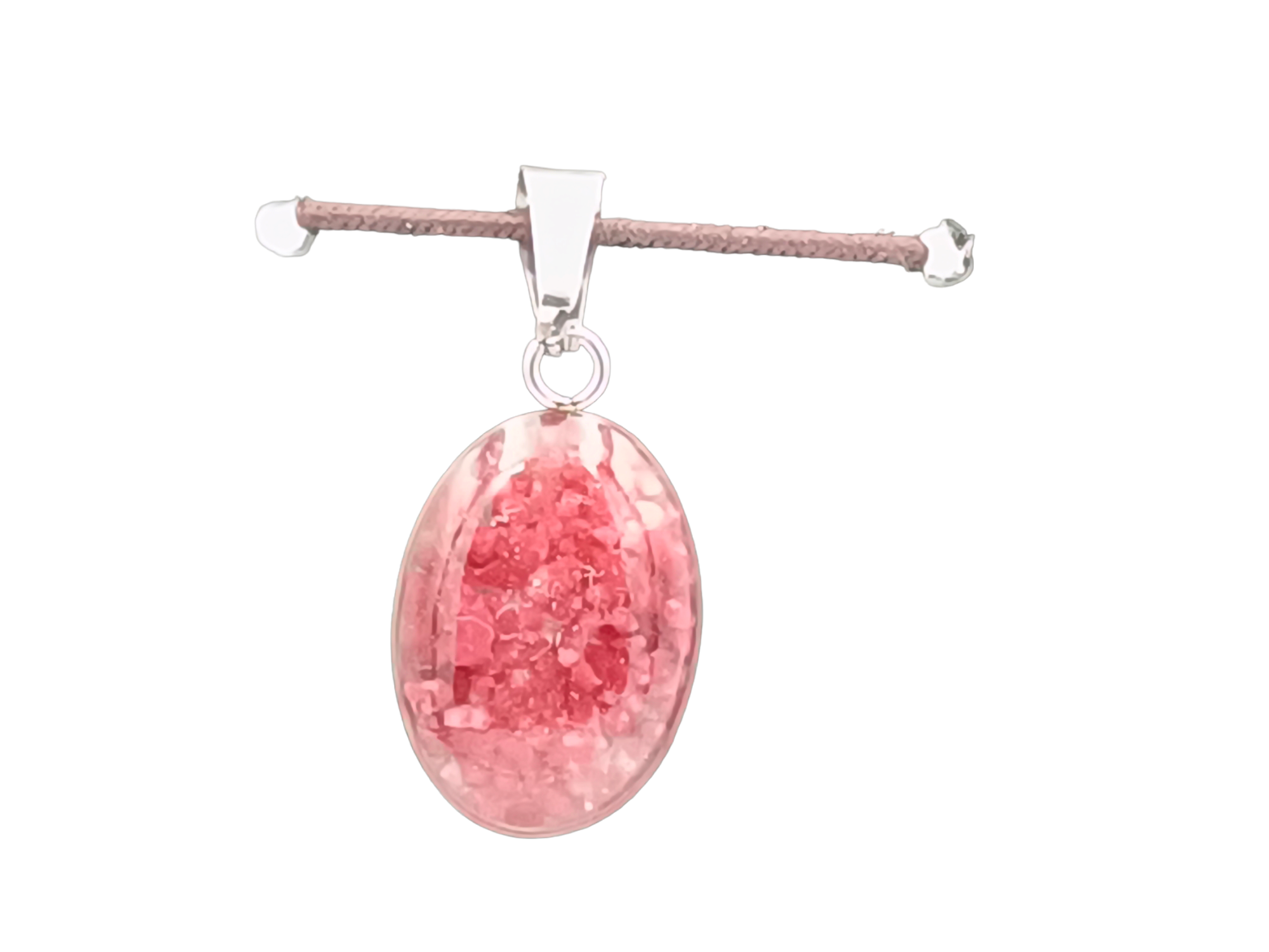 Thulit Schmuckanhänger - Oval 14mm