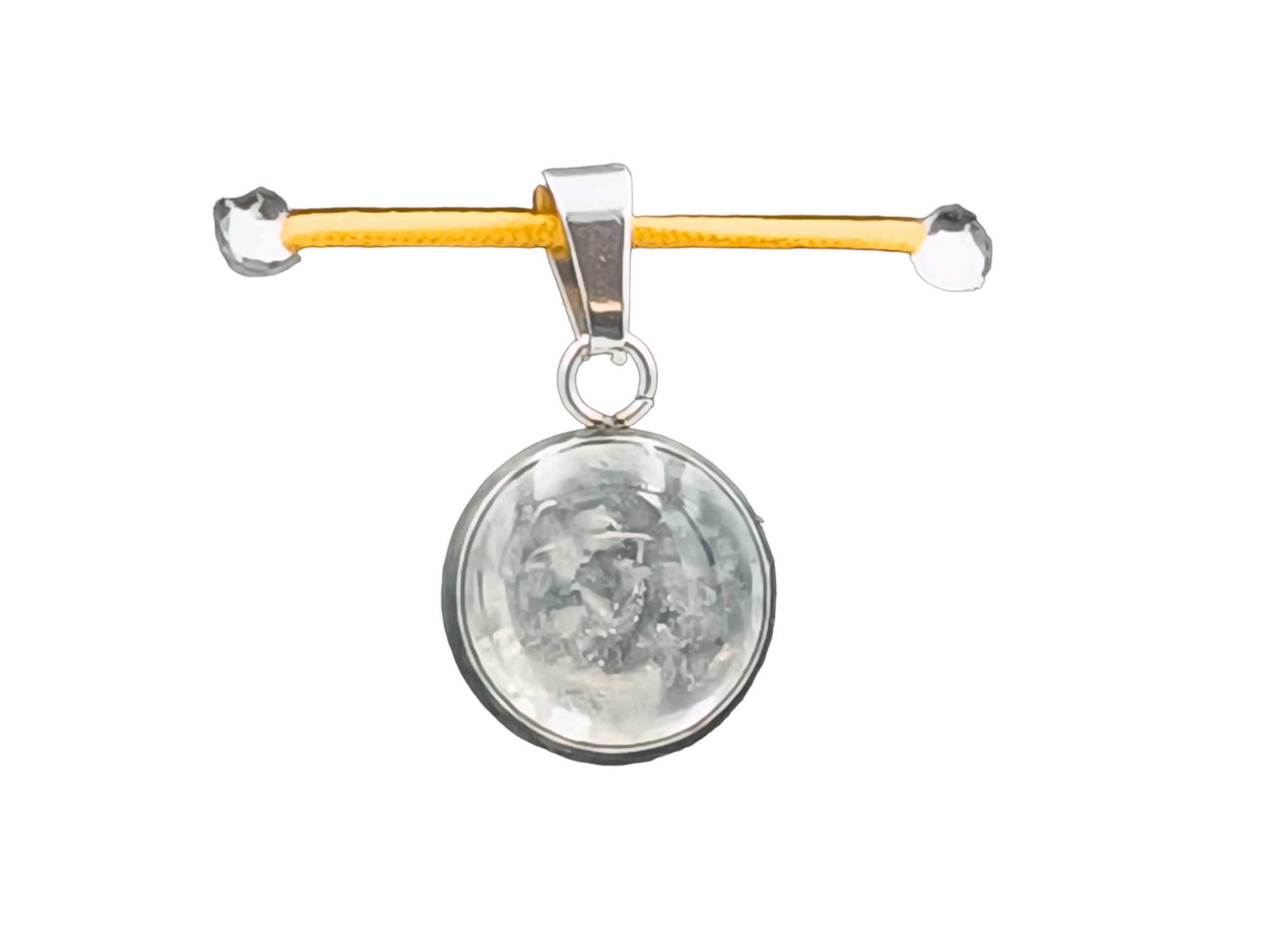 Bergkristall Schmuckanhänger - Rund 12mm