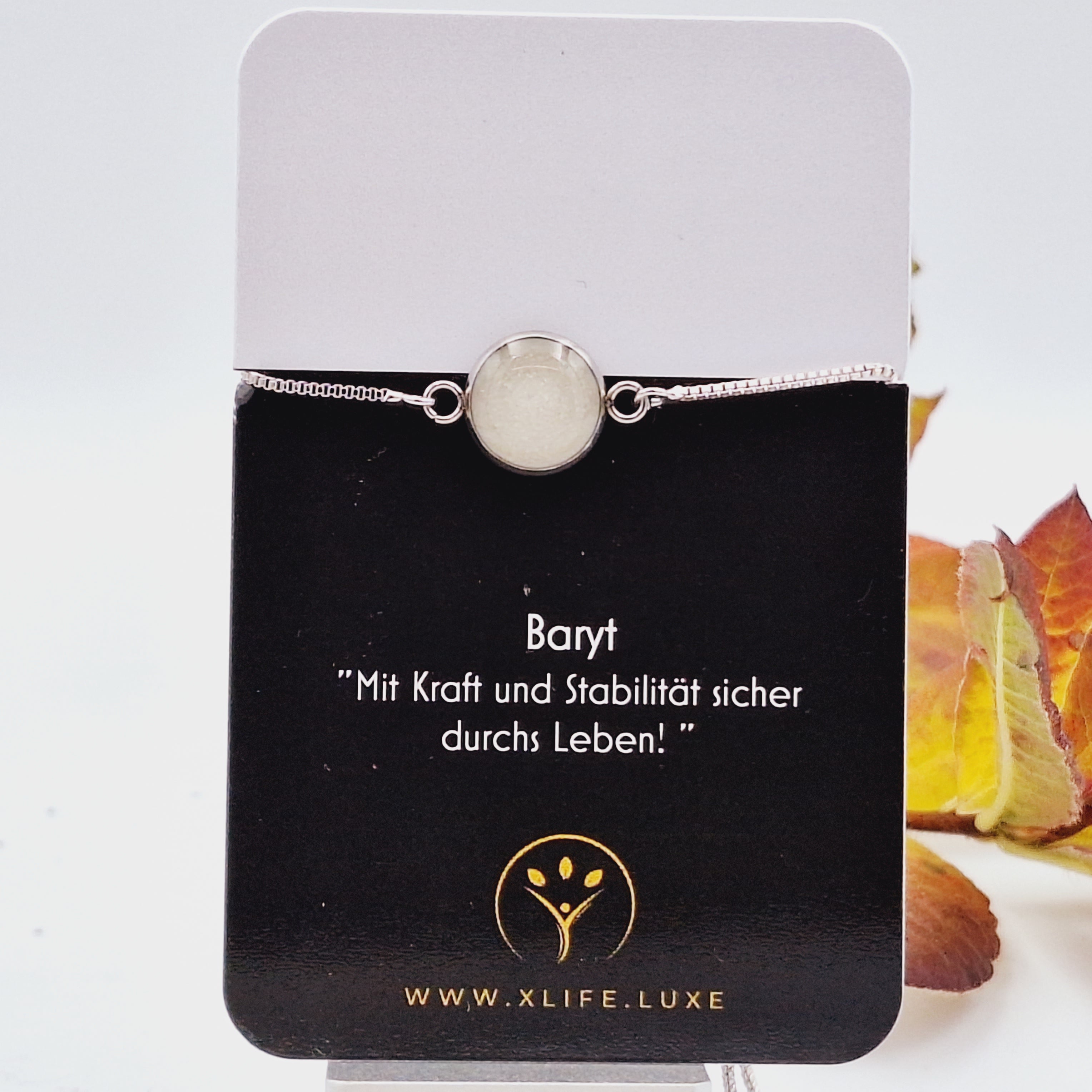 Baryt Armband 12mm Edelstahl