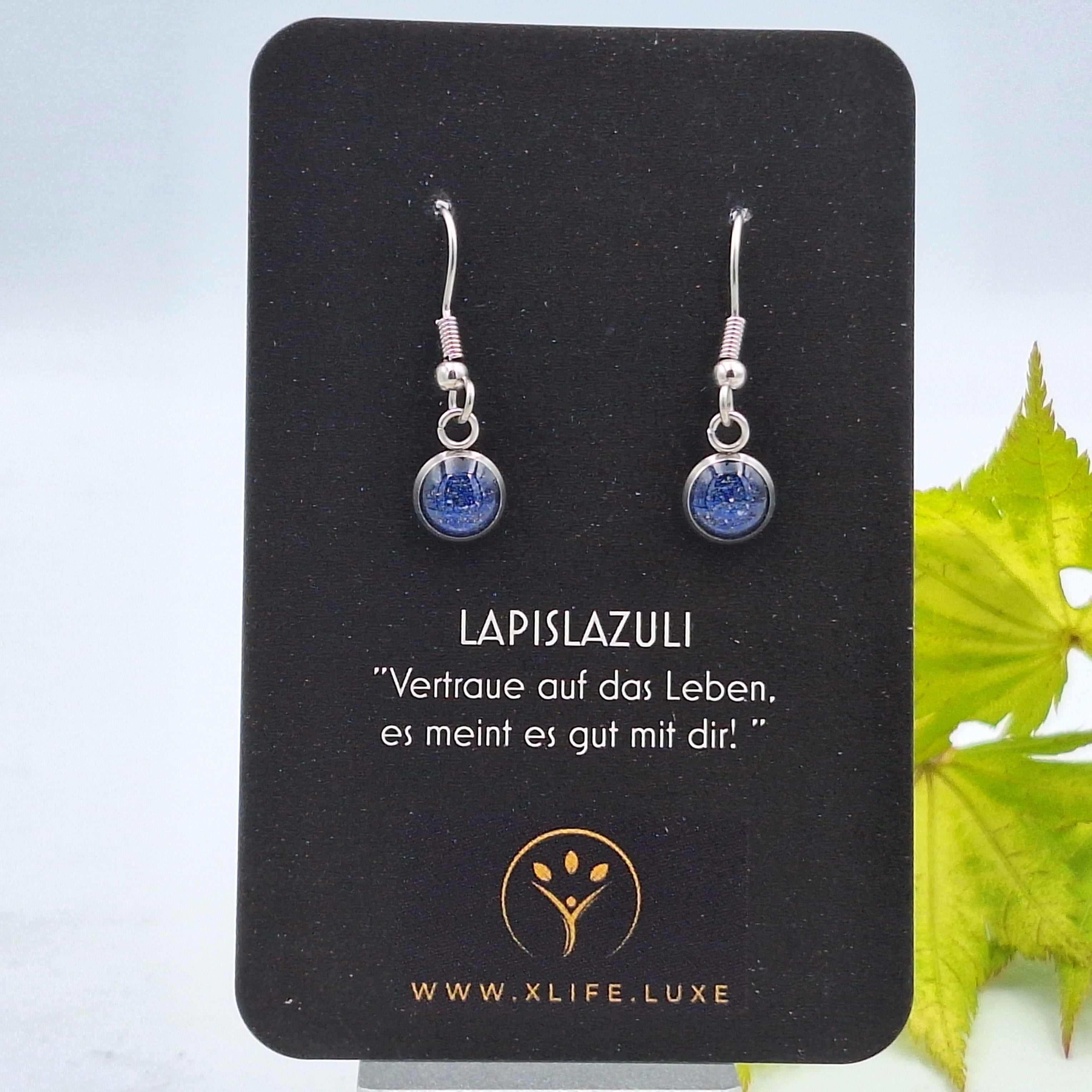 Ohrhänger Lapislazuli 8mm