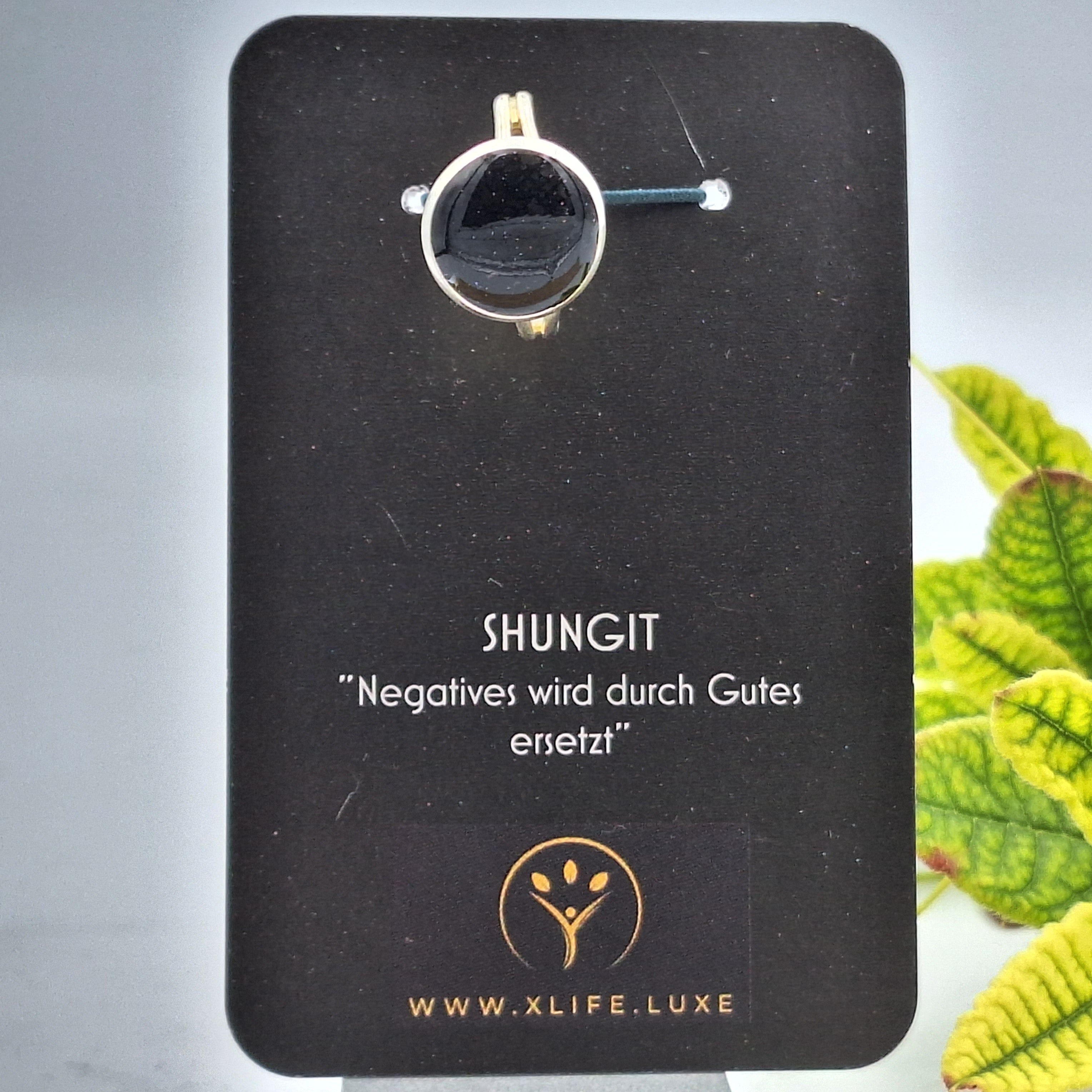 Shungit Messing Ring 14mm