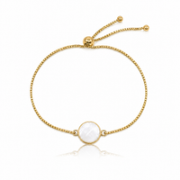 Armband mit Ihrem persönlichen Muttermilchschmuck plus Gratis Gravur Rückseite