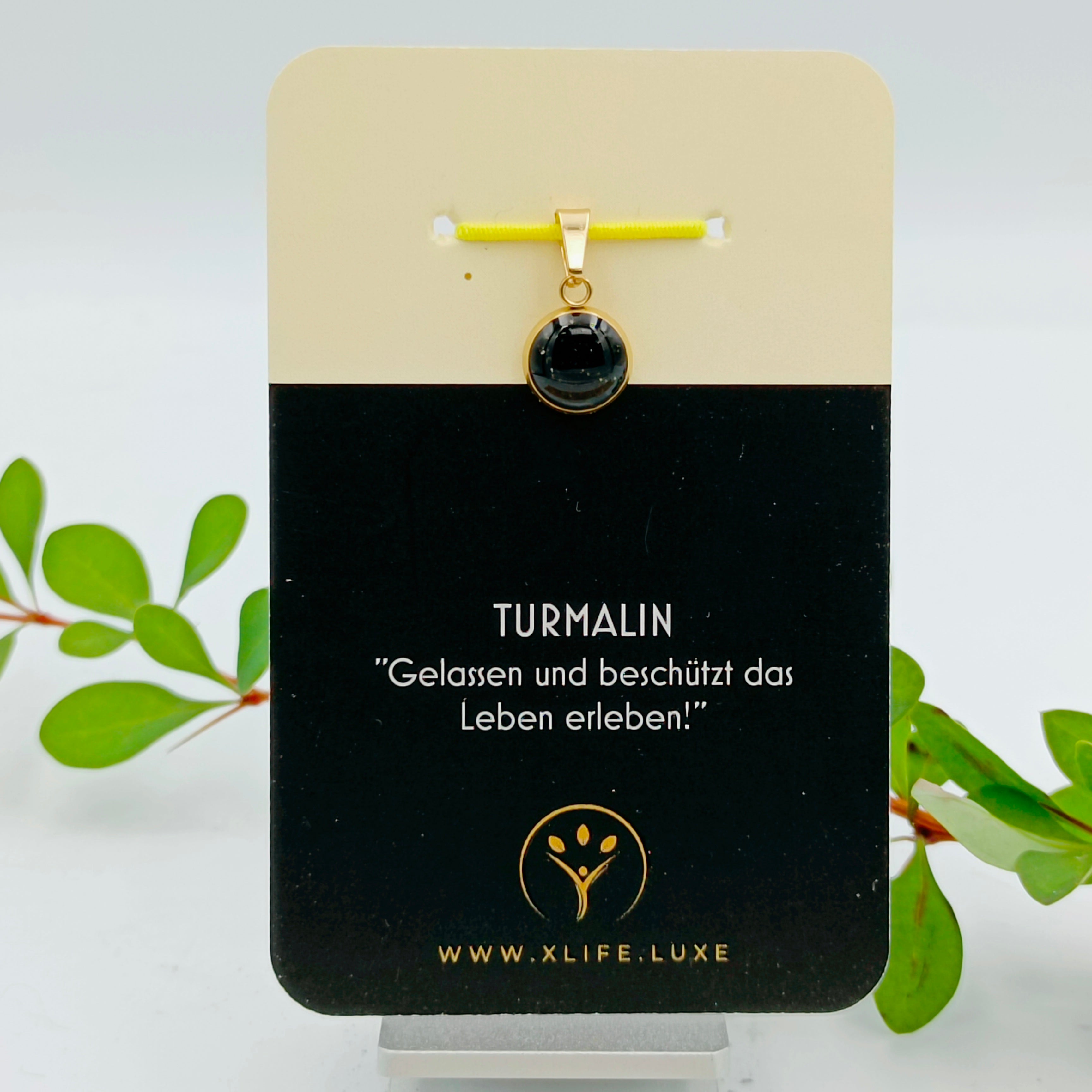 Turmalin Schmuckanhänger - Rund 10mm