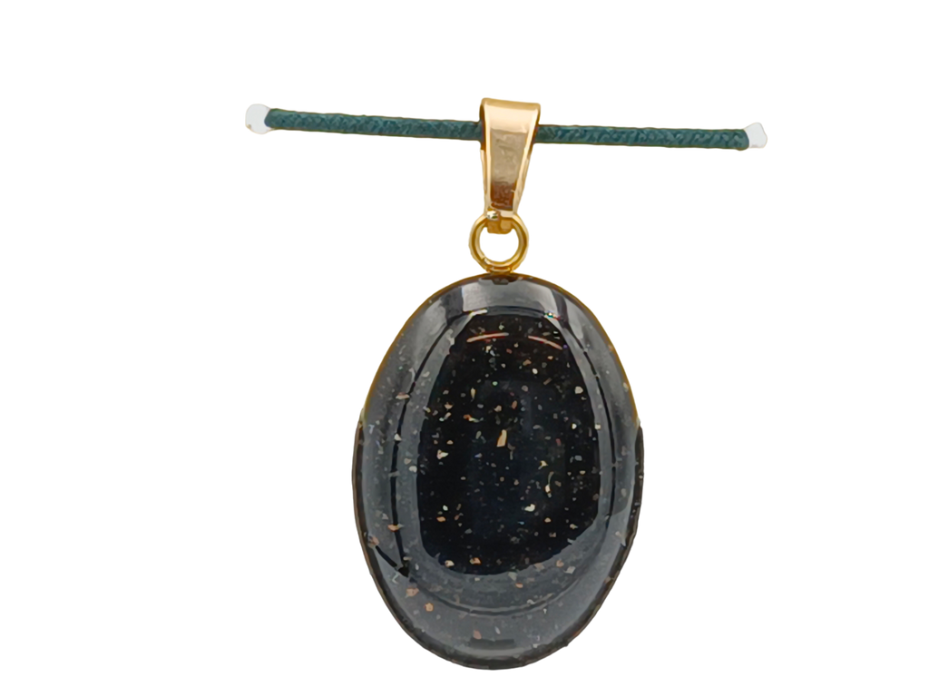 Turmalin Schmuckanhänger - Oval 18 mm