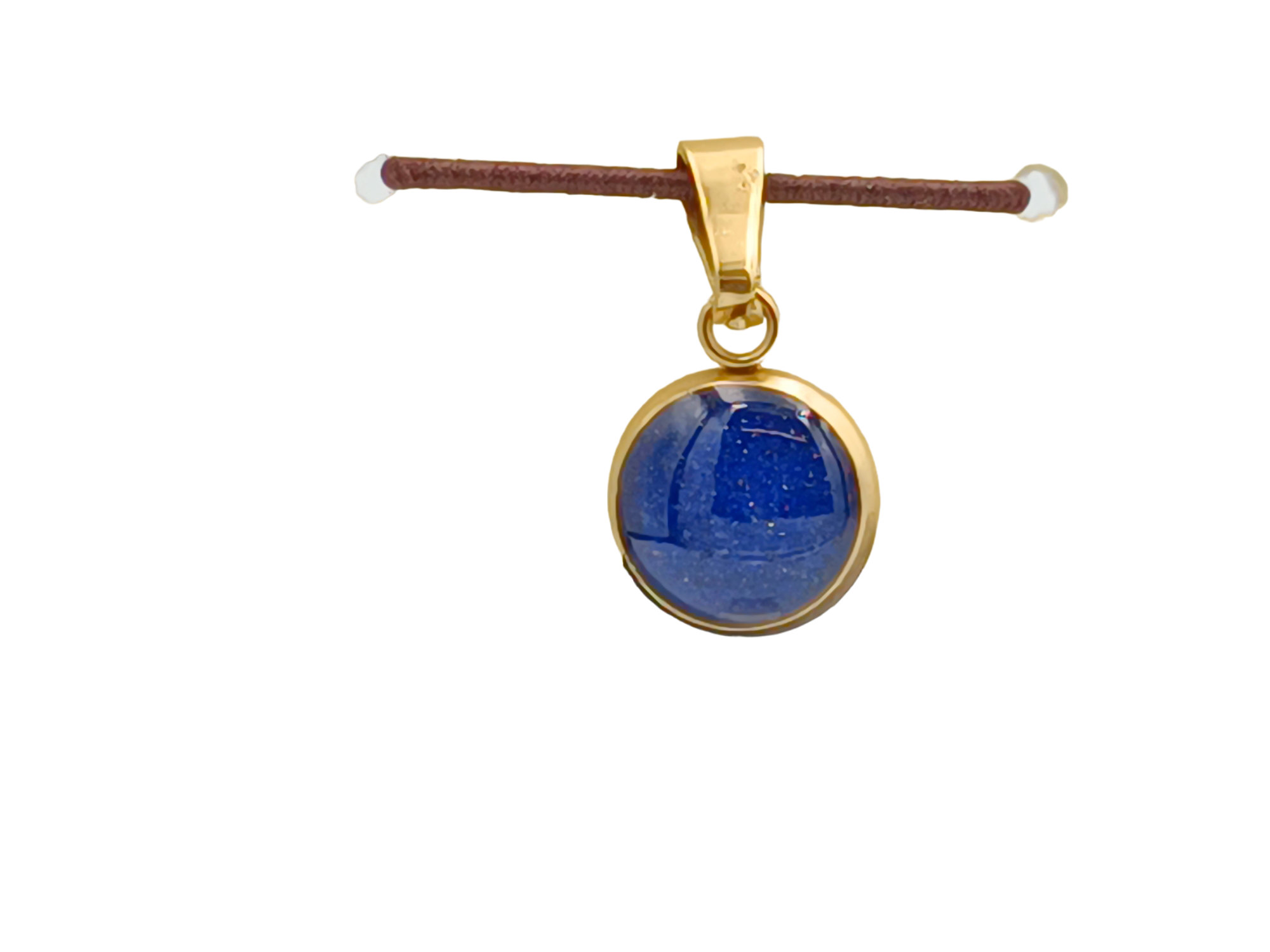 Lapislazuli Schmuckanhänger - Rund 10 mm