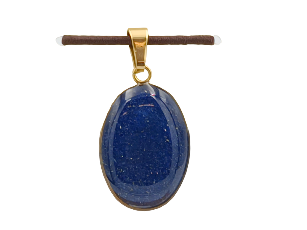 Lapislazuli Schmuckanhänger - Oval 18 mm