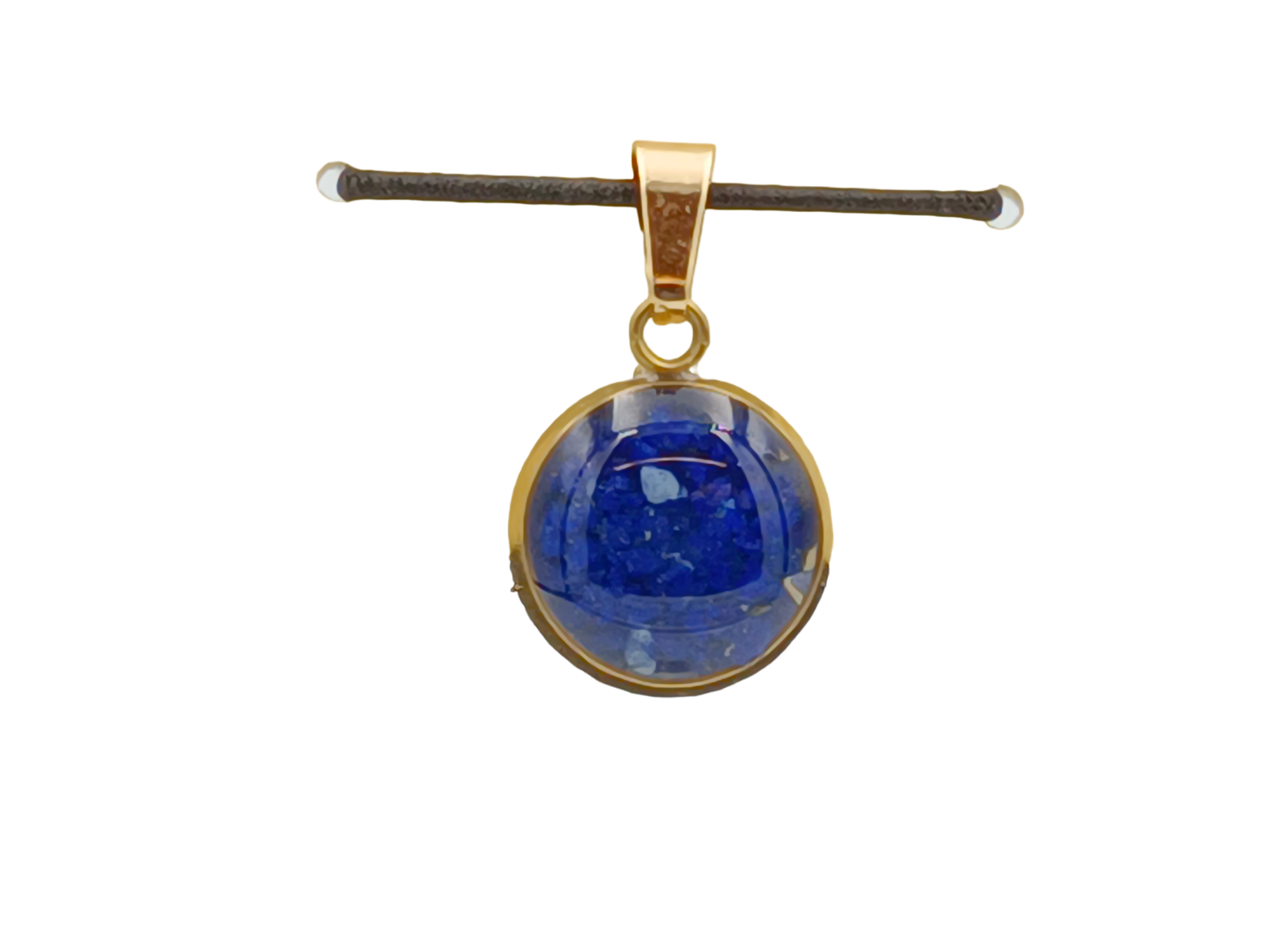 Lapislazuli Schmuckanhänger - Rund 12 mm