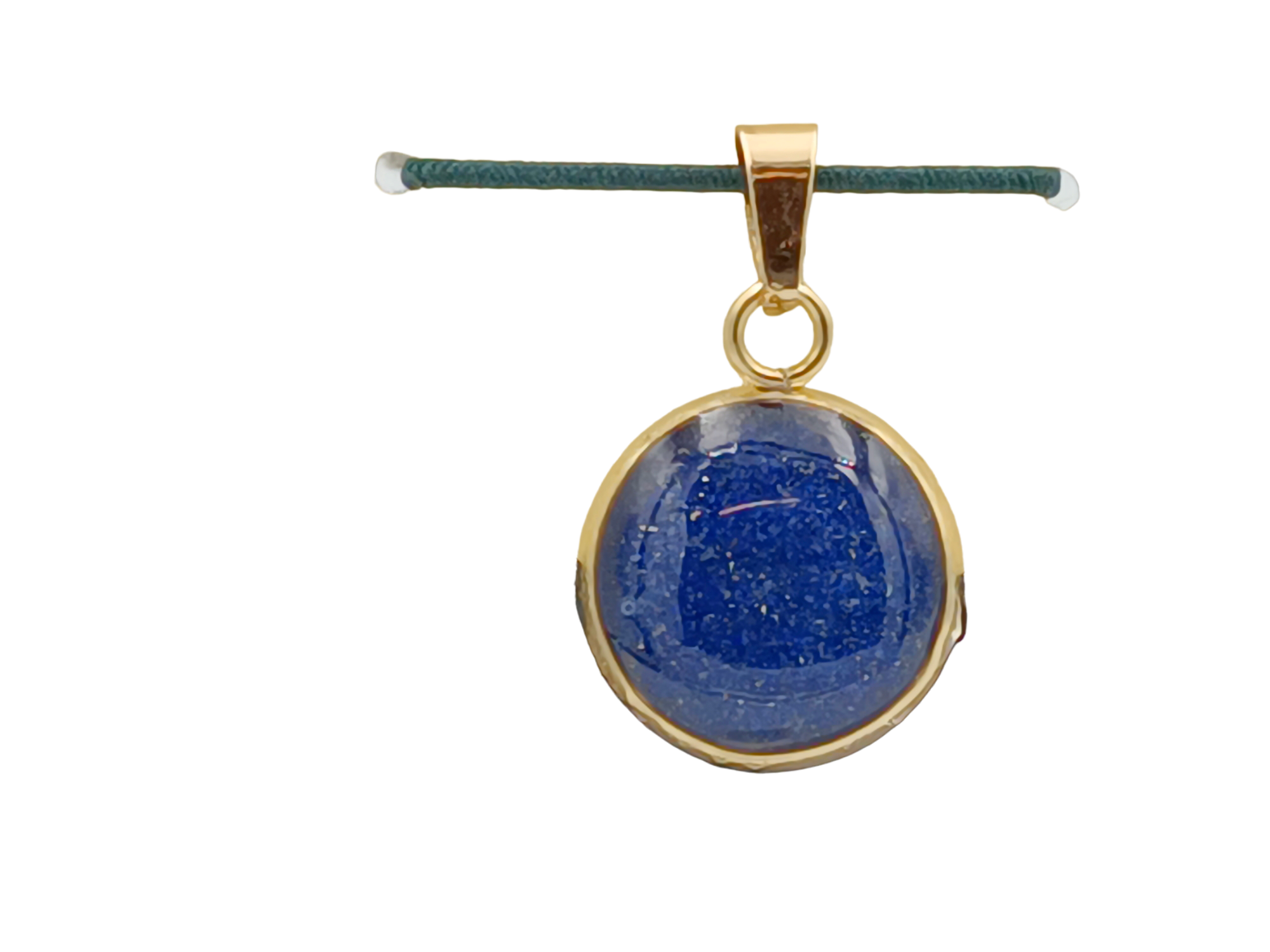 Lapislazuli Schmuckanhänger - Rund 14 mm