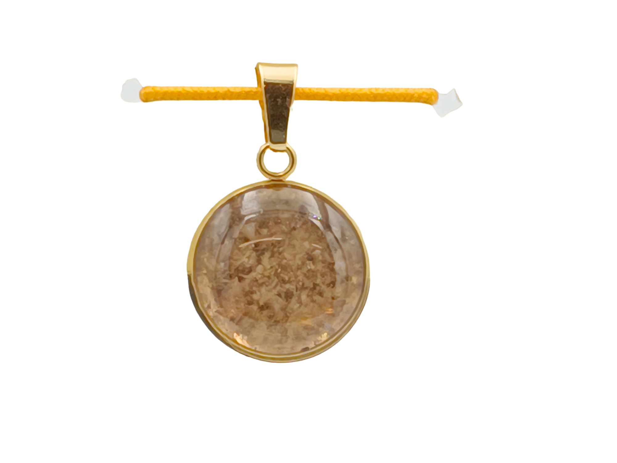 Bergkristall Schmuckanhänger - Rund 14 mm