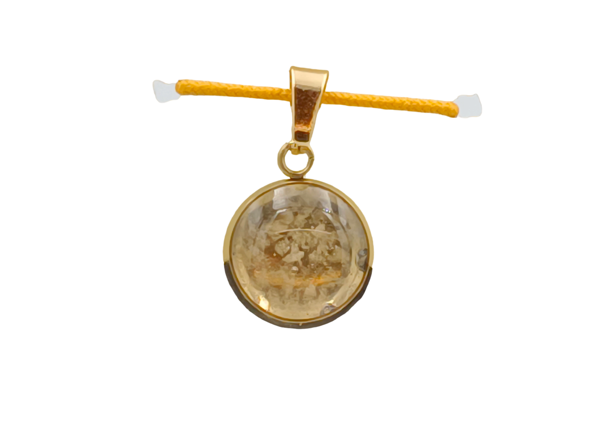 Bergkristall Schmuckanhänger - Rund 12 mm