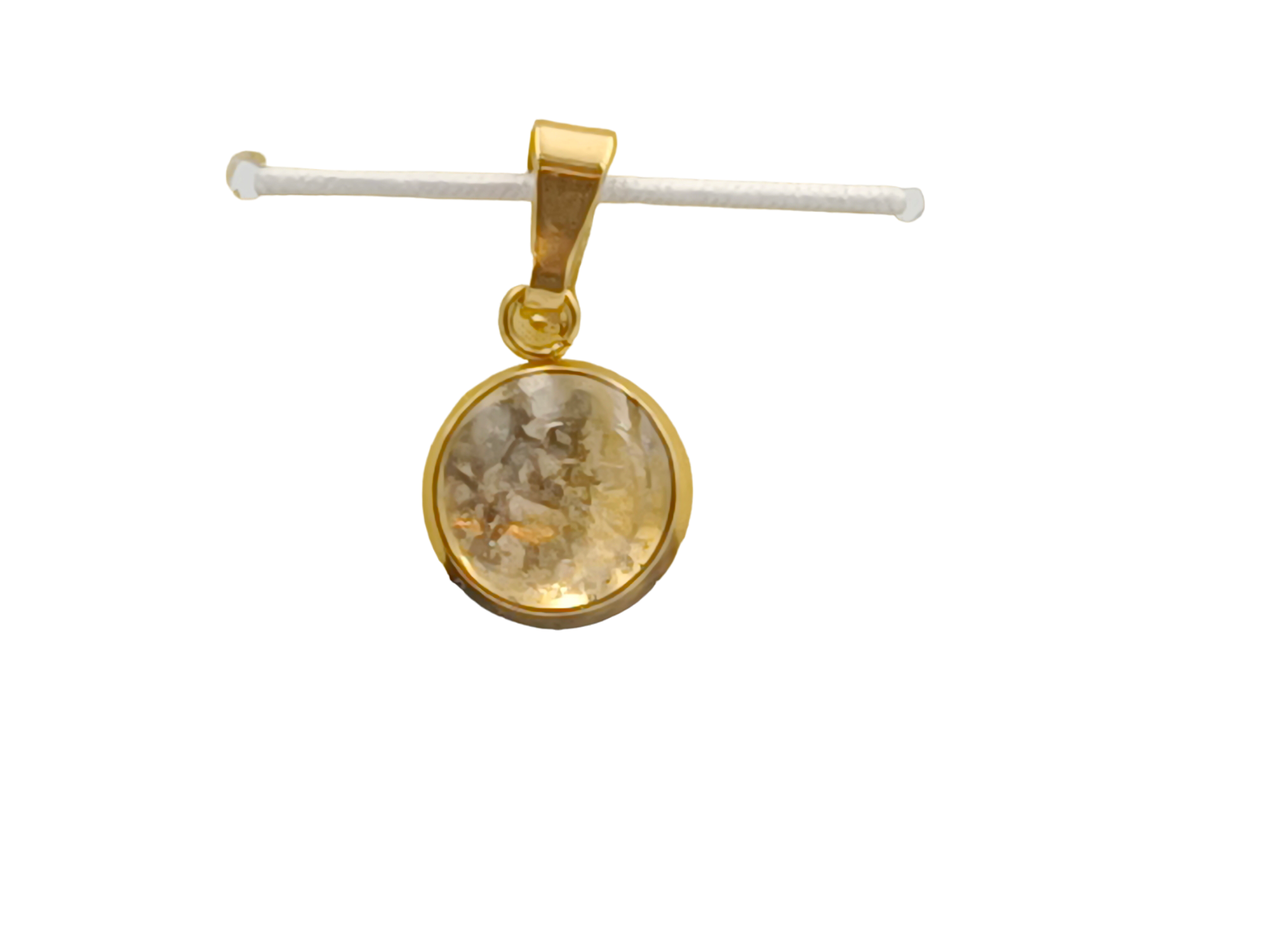 Bergkristall Schmuckanhänger - Rund 10 mm
