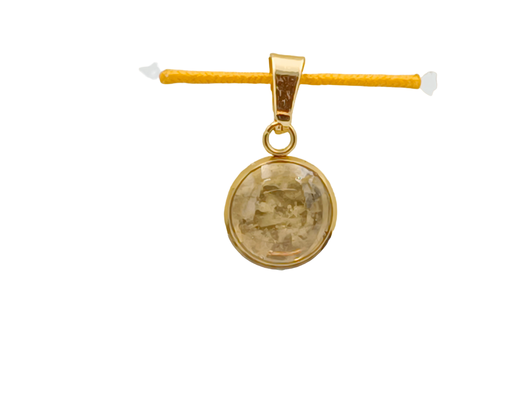 Bergkristall Schmuckanhänger - Rund 10 mm