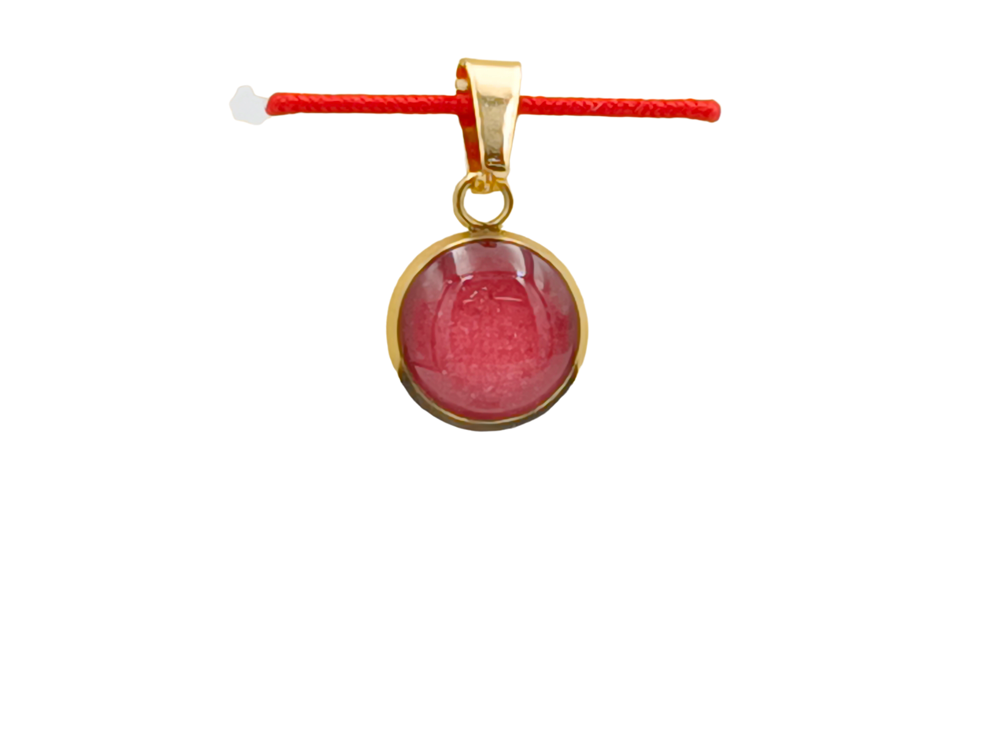Thulit Schmuckanhänger - Rund 10 mm