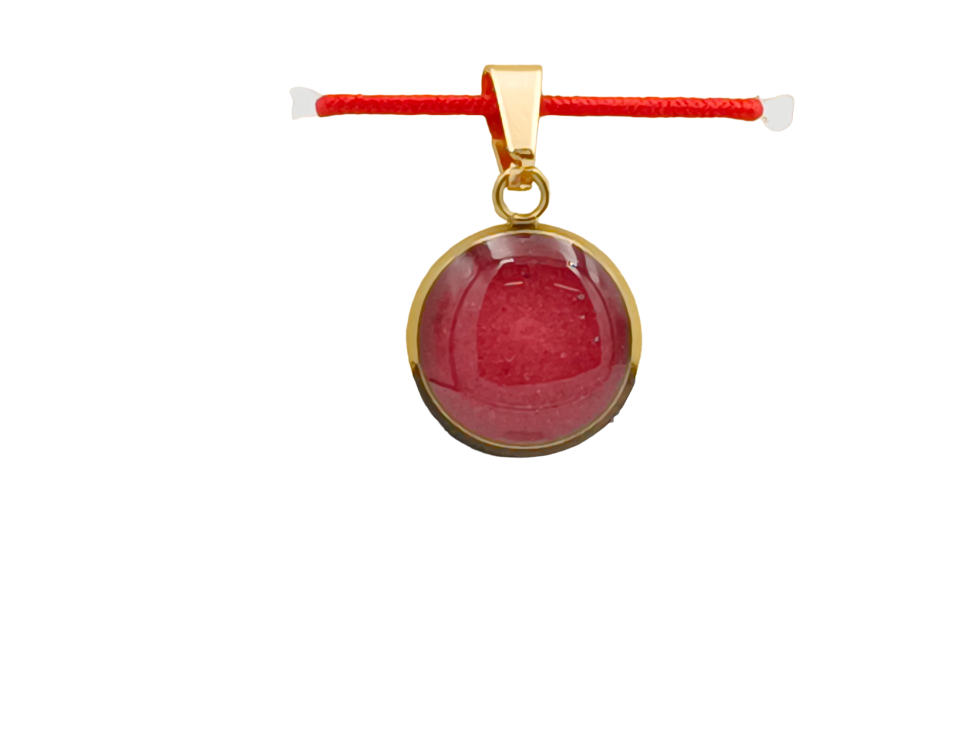 Thulit Schmuckanhänger - Rund 12 mm