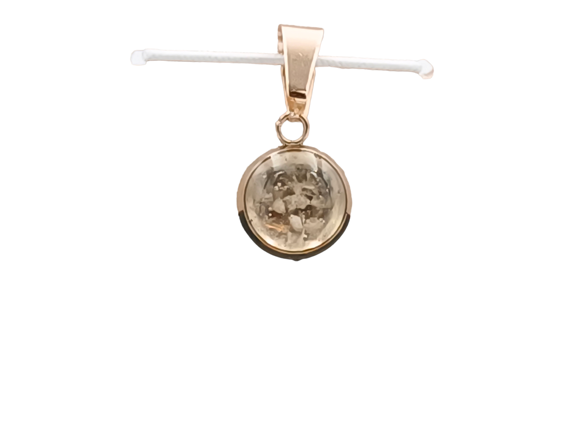 Bergkristall Schmuckanhänger - Rund 10 mm