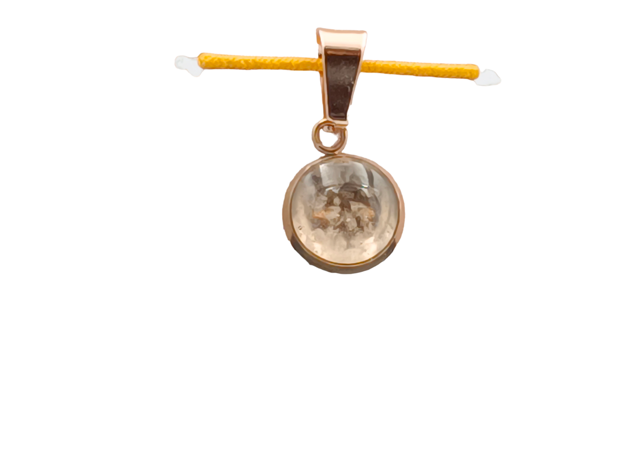 Bergkristall Schmuckanhänger - Rund 10 mm