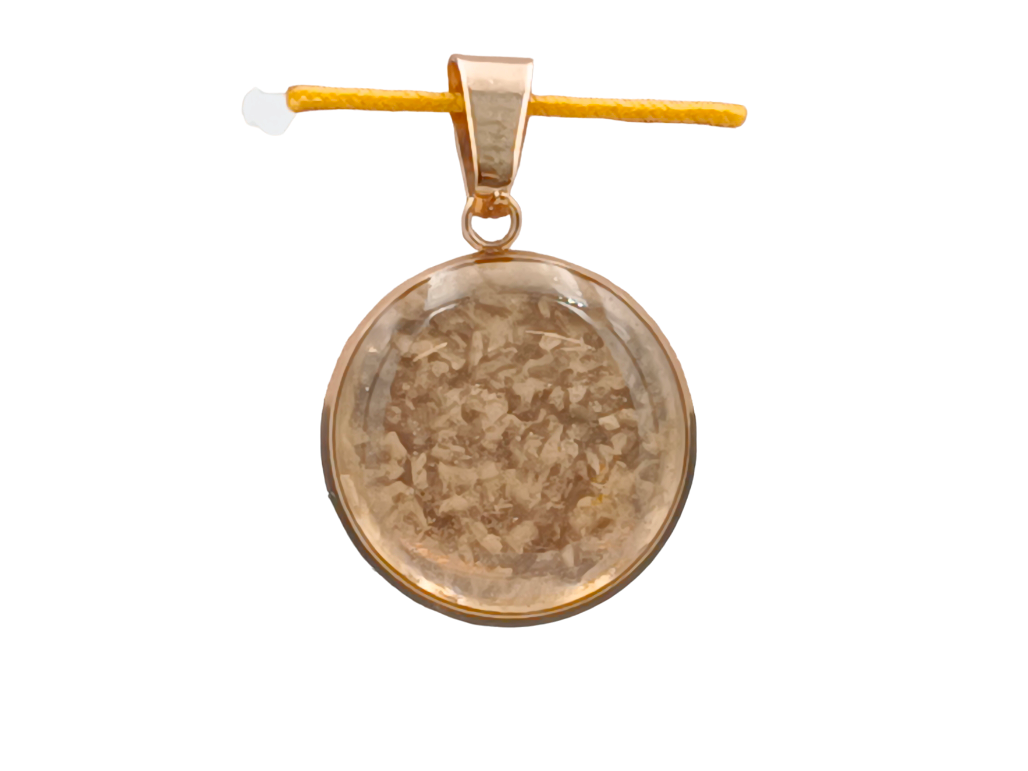 Bergkristall Schmuckanhänger - Rund 18 mm