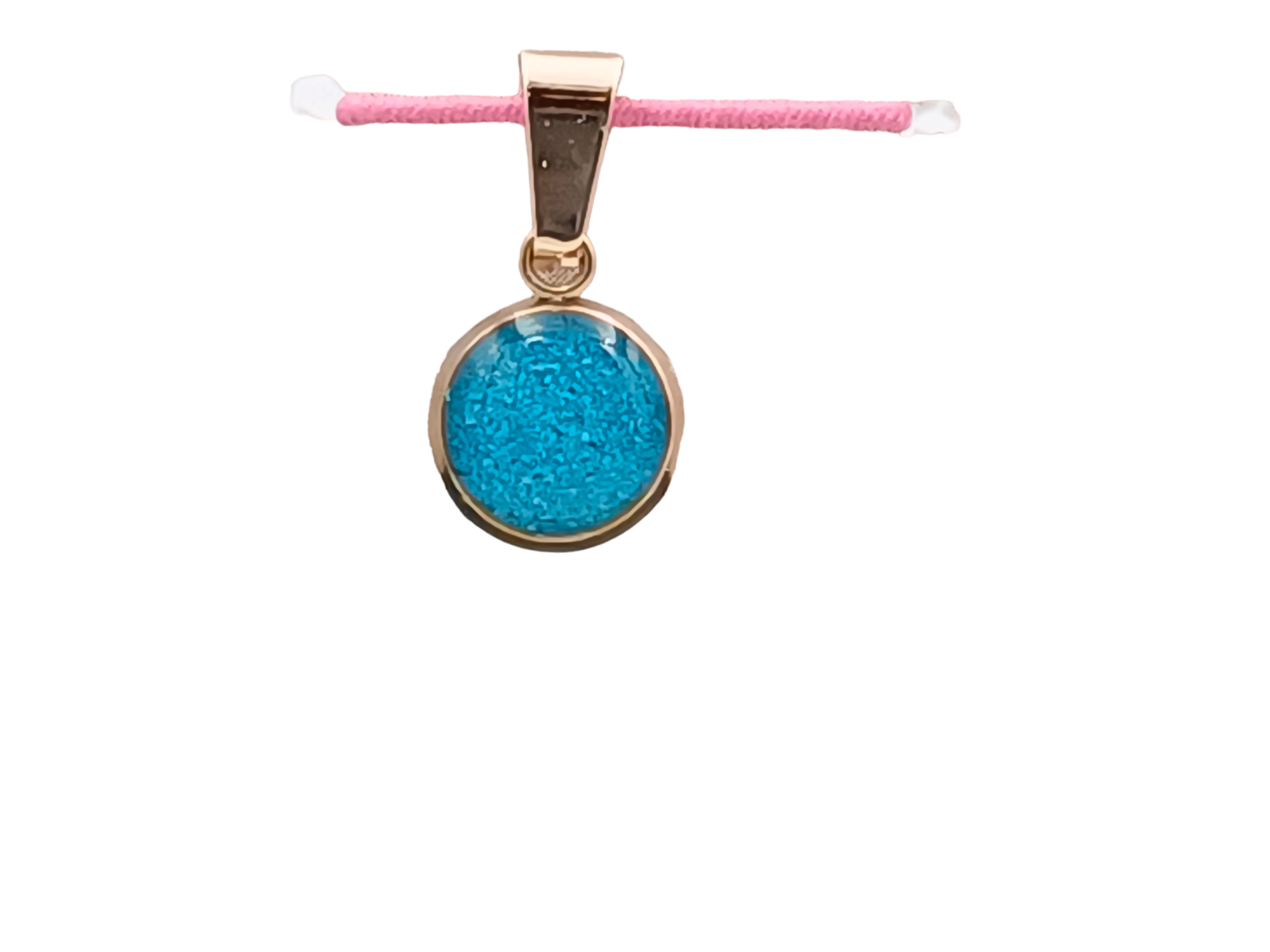 Türkis Schmuckanhänger - Rund 10 mm