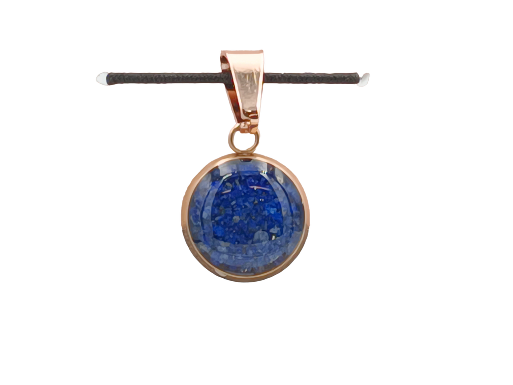 Lapislazuli Schmuckanhänger - Rund 12 mm