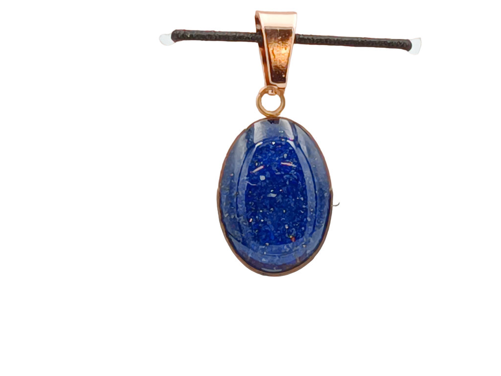 Lapislazuli Schmuckanhänger - Oval 14 mm