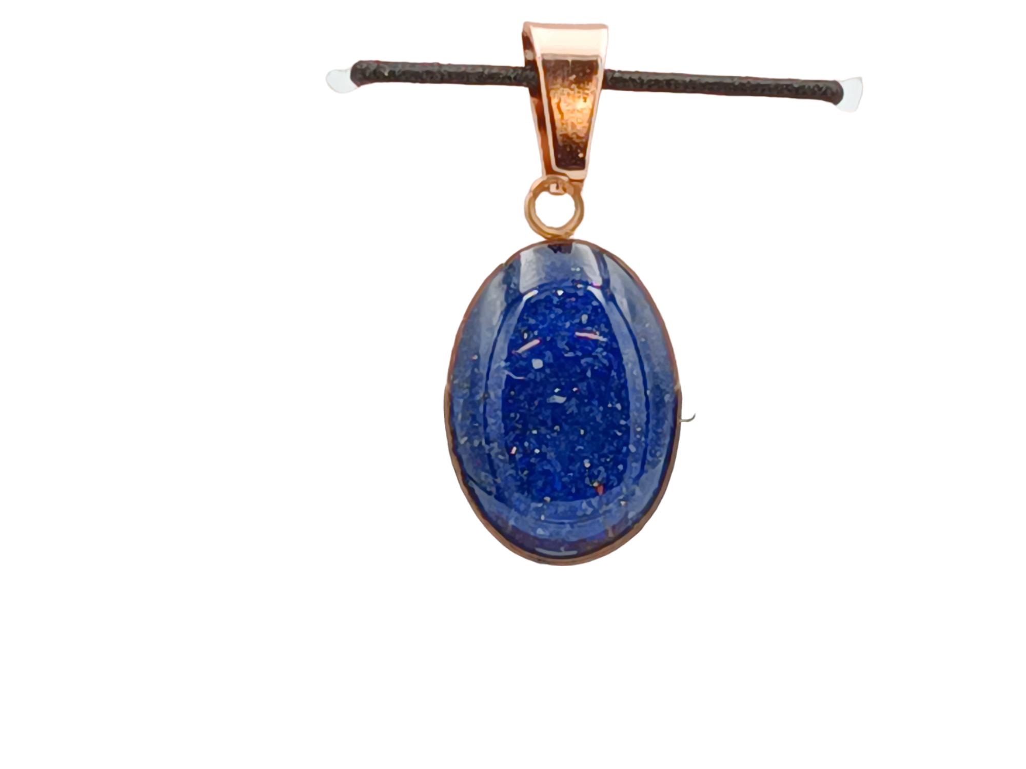 Lapislazuli Schmuckanhänger - Oval 14 mm