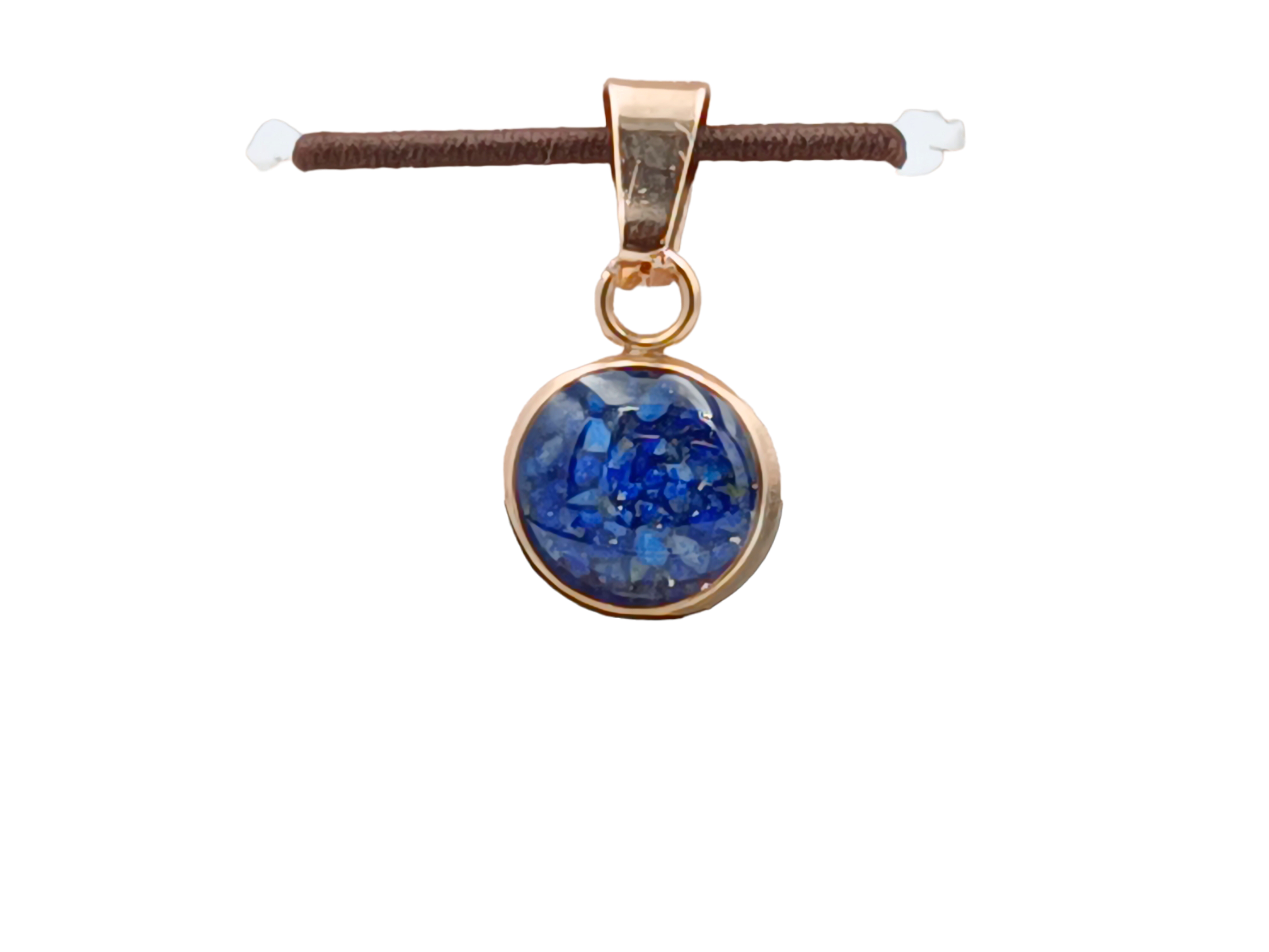 Lapislazuli Schmuckanhänger - Rund 10 mm