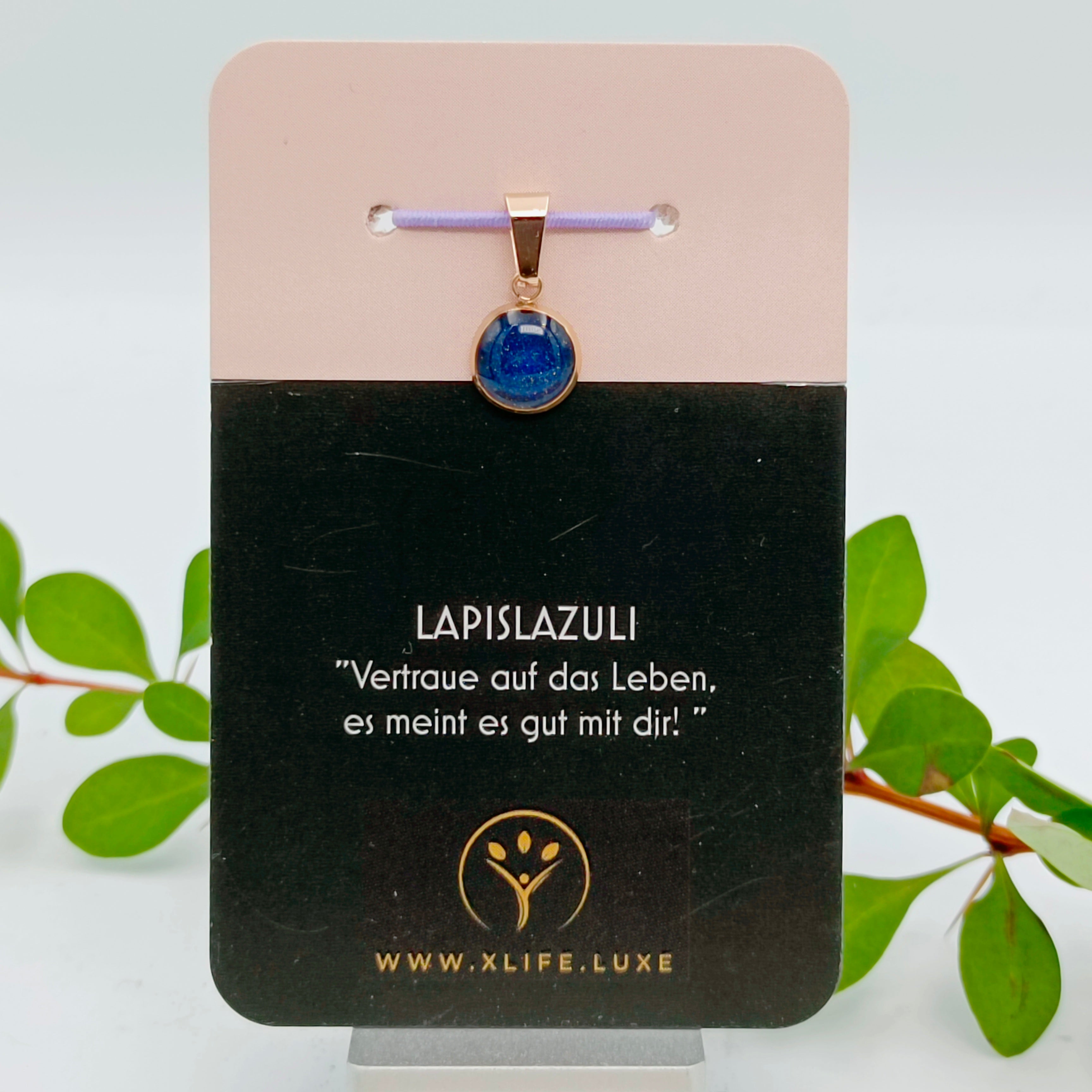 Lapislazuli Schmuckanhänger - Rund 10 mm