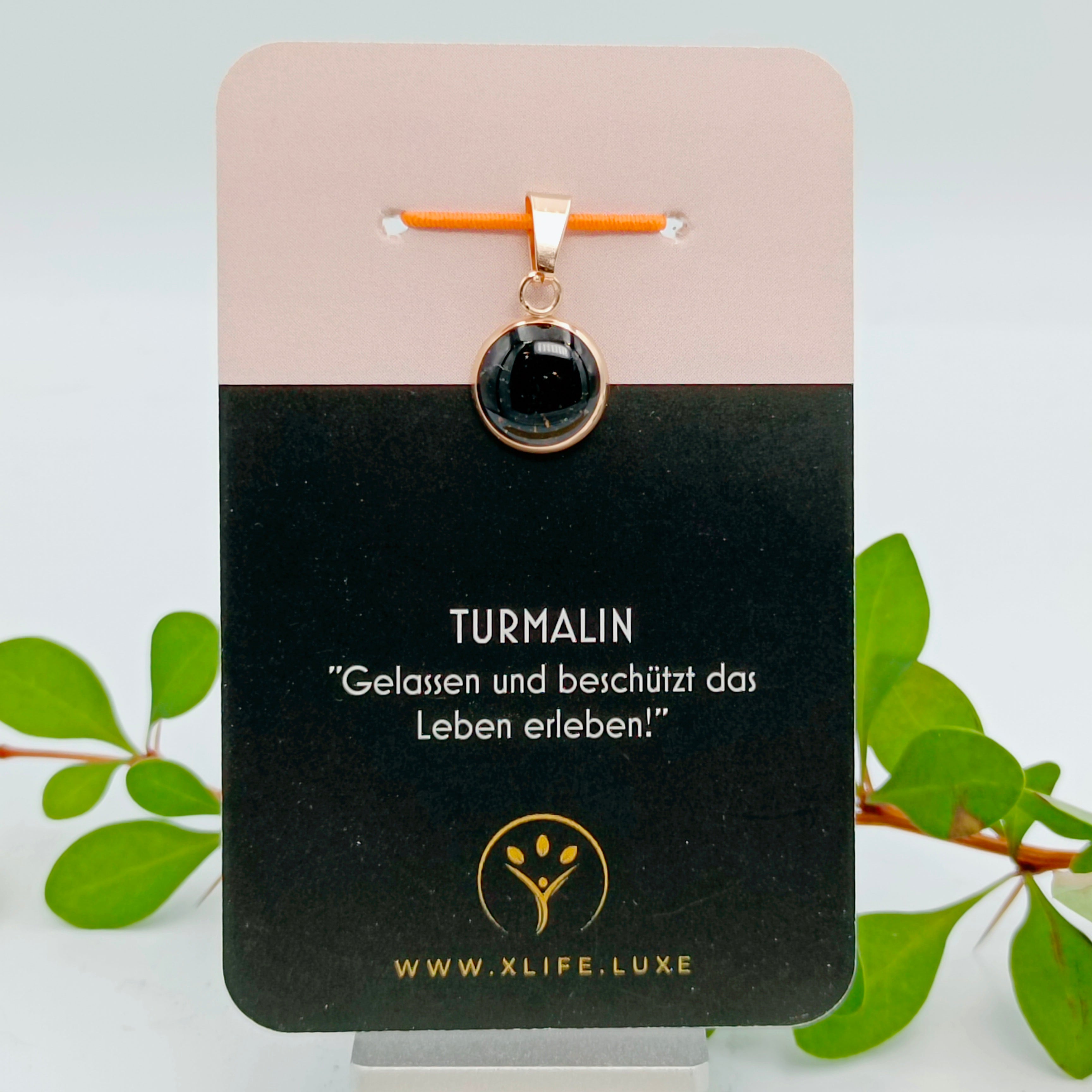 Turmalin Schmuckanhänger - Rund  12 mm