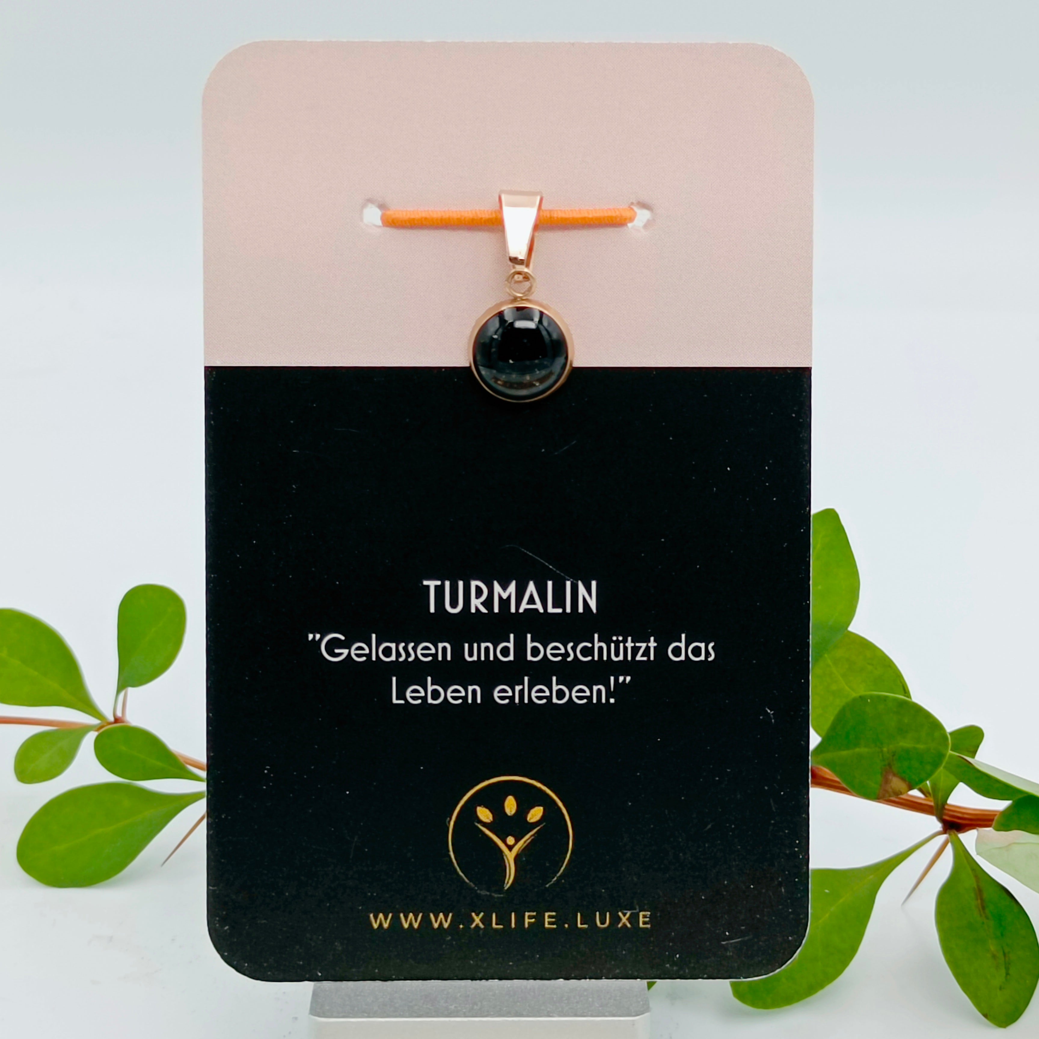 Turmalin Schmuckanhänger - Rund  10 mm