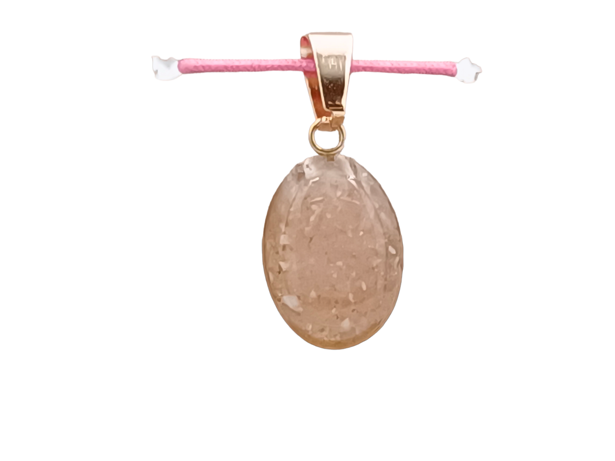 Rhodochrosit Schmuckanhänger - Oval 14mm Dm