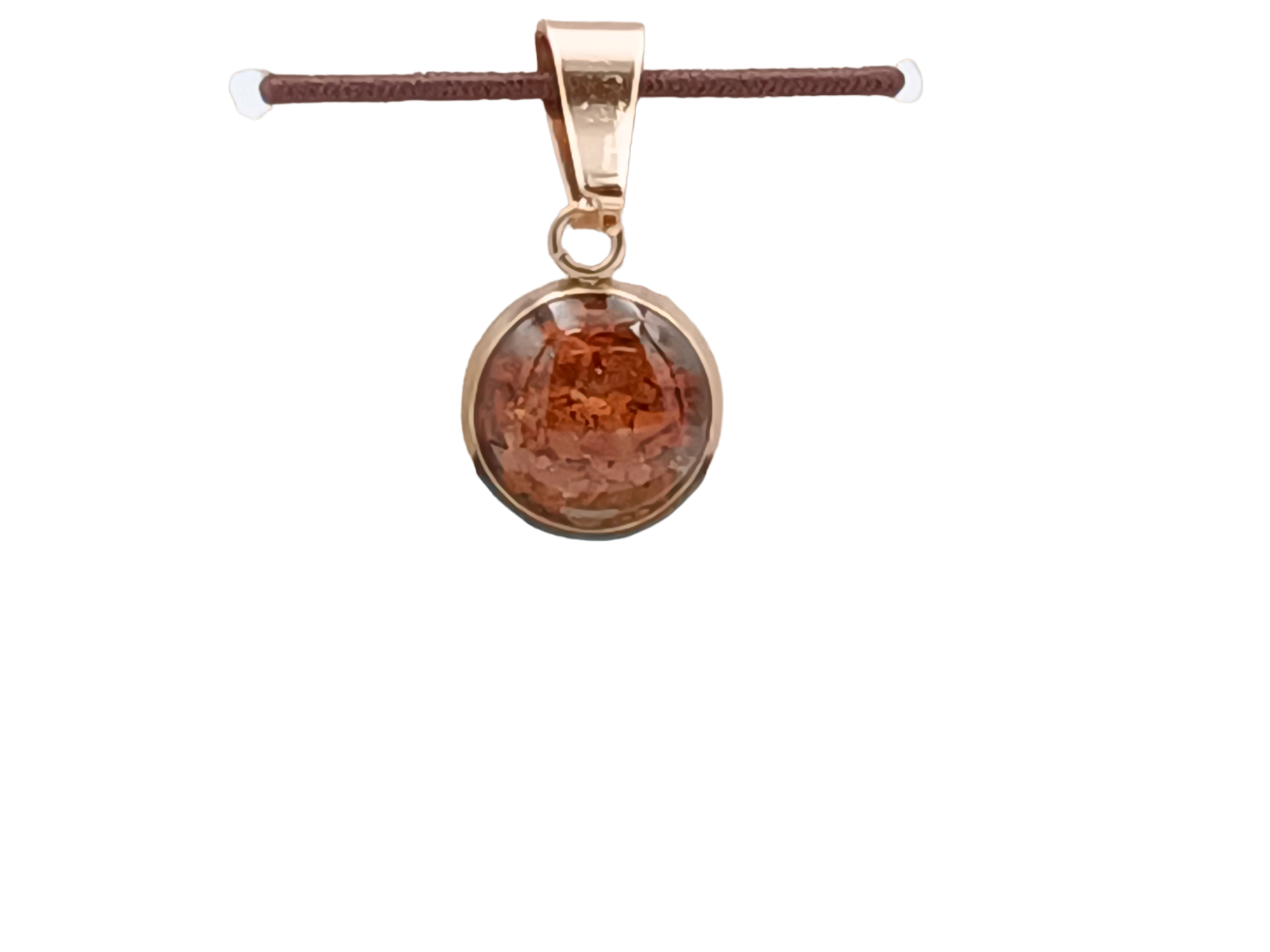 Jaspis Schmuckanhänger - Rund 10mm