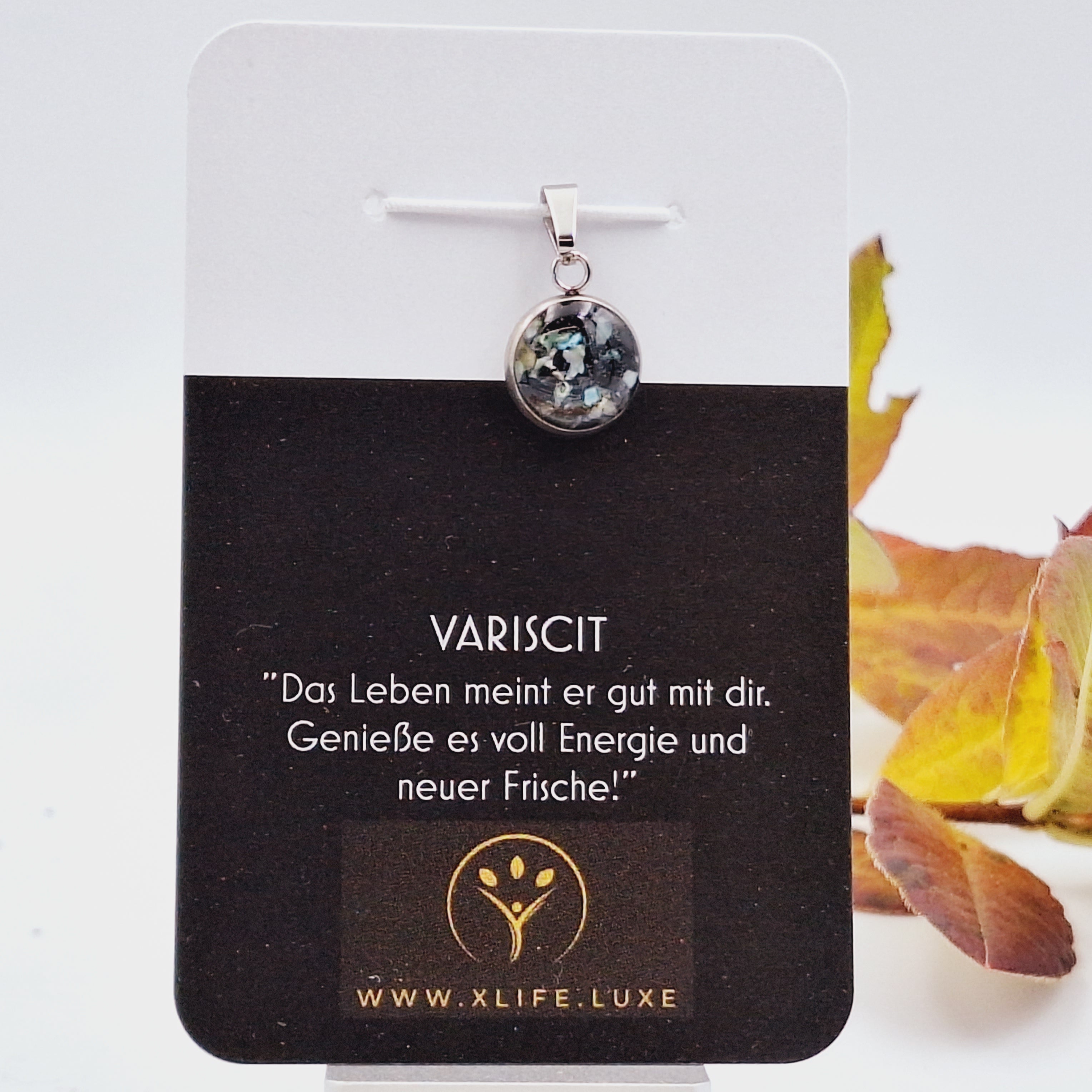 Variscit Schmuckhänger Rund 12mm Edelstahl