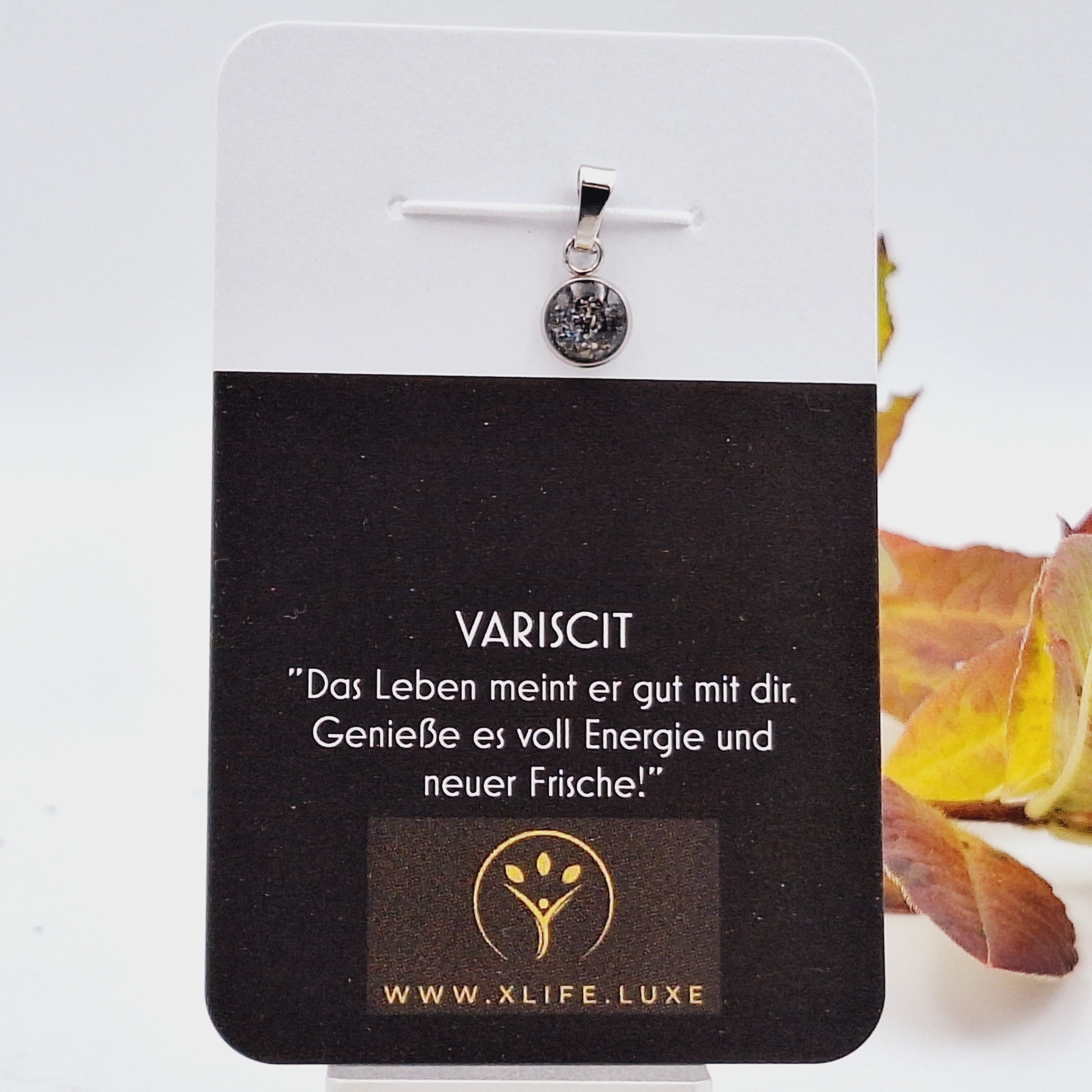 Variscit Schmuckhänger Rund 8mm Edelstahl