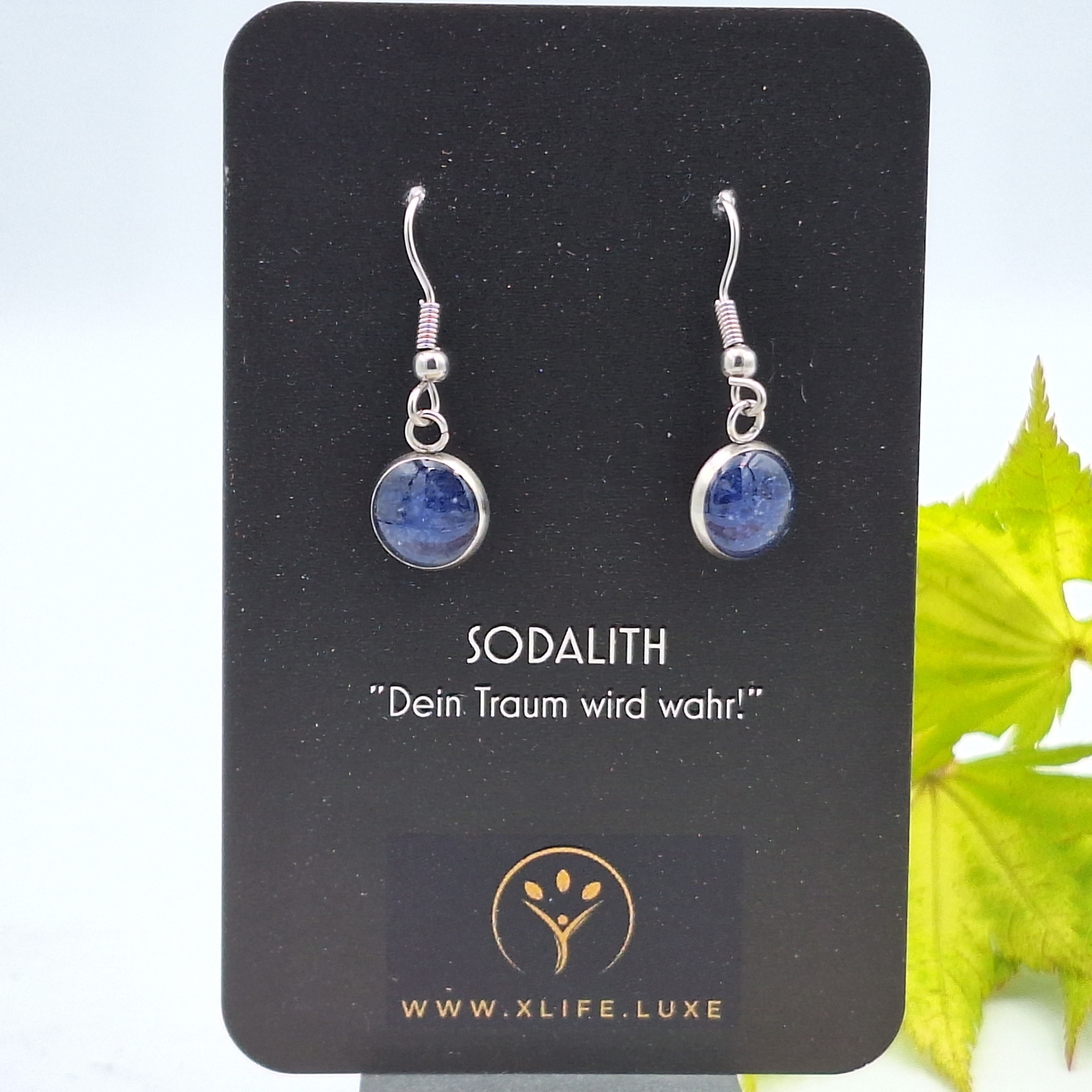 Ohrhänger Sodalith 10mm Edelstahl