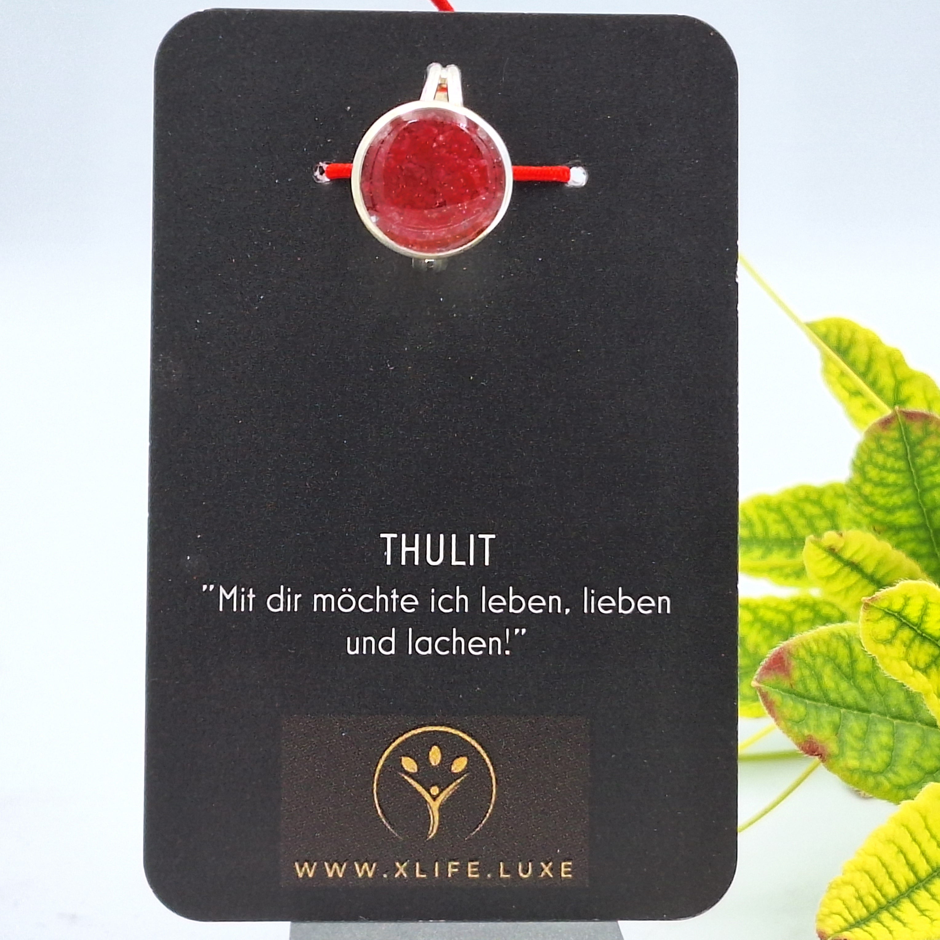 Thulit Messing Ring 14mm