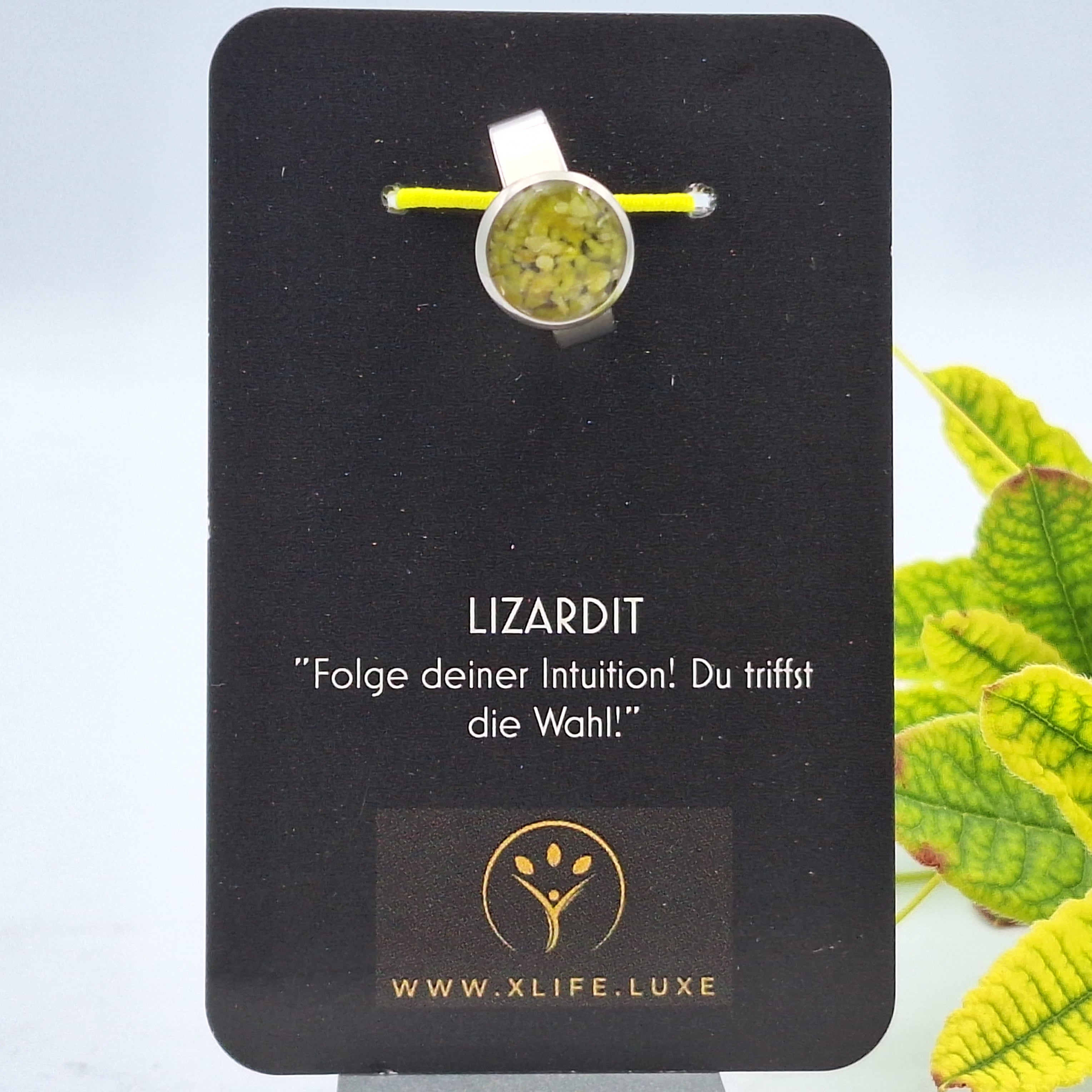 Lizardit Edelstahl Ring 12mm