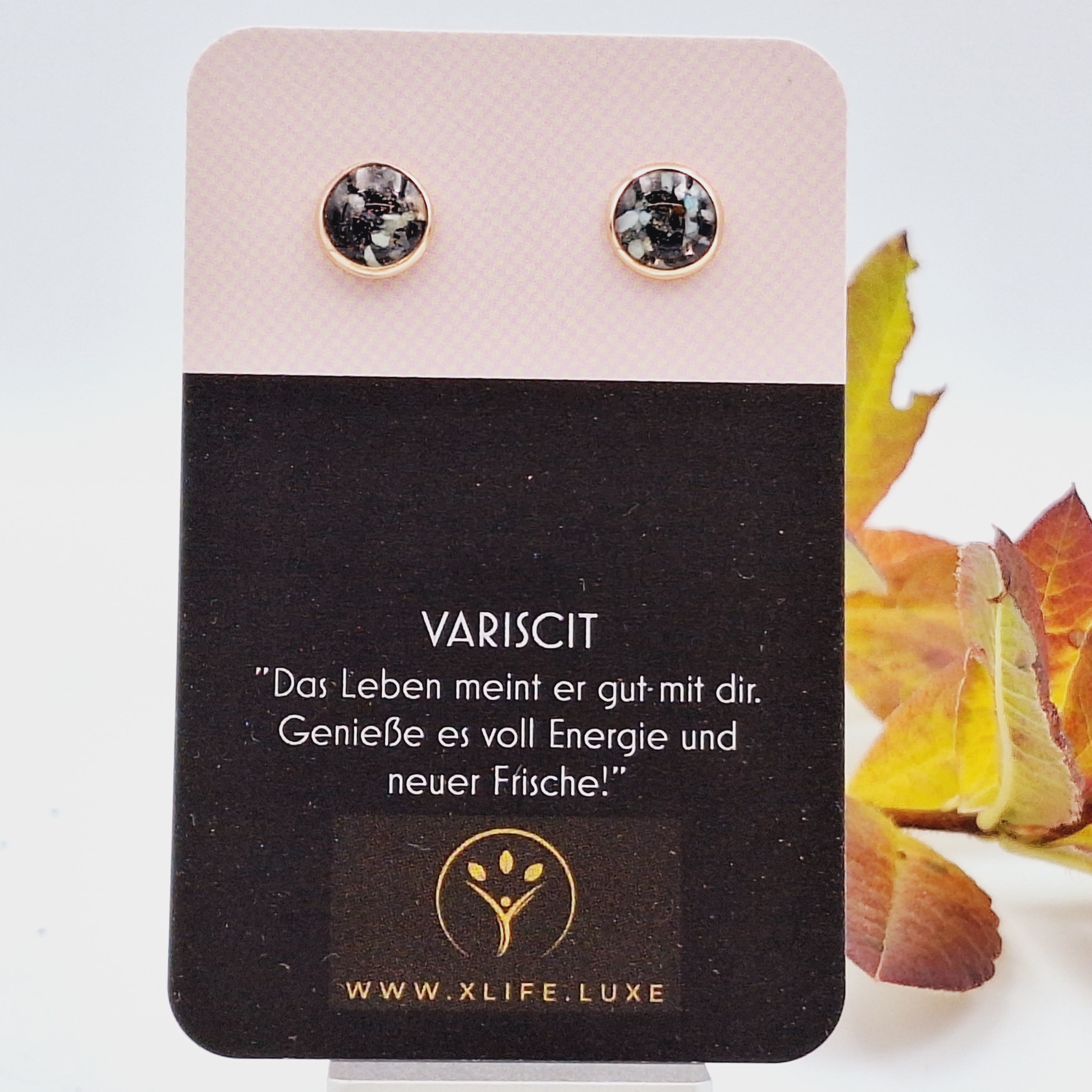 Variscit Ohrstecker 10mm Rose