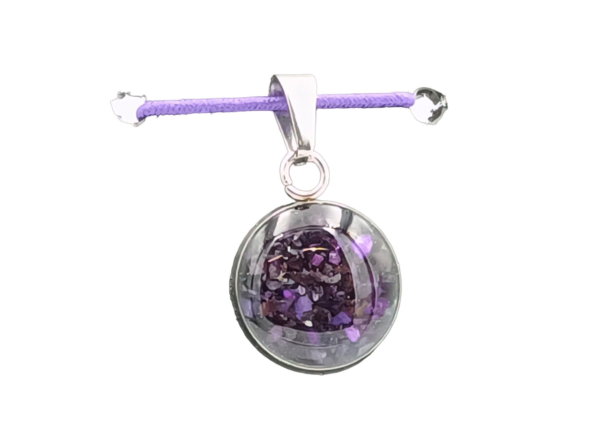 Sugilith Schmuckanhänger - Rund 14 mm