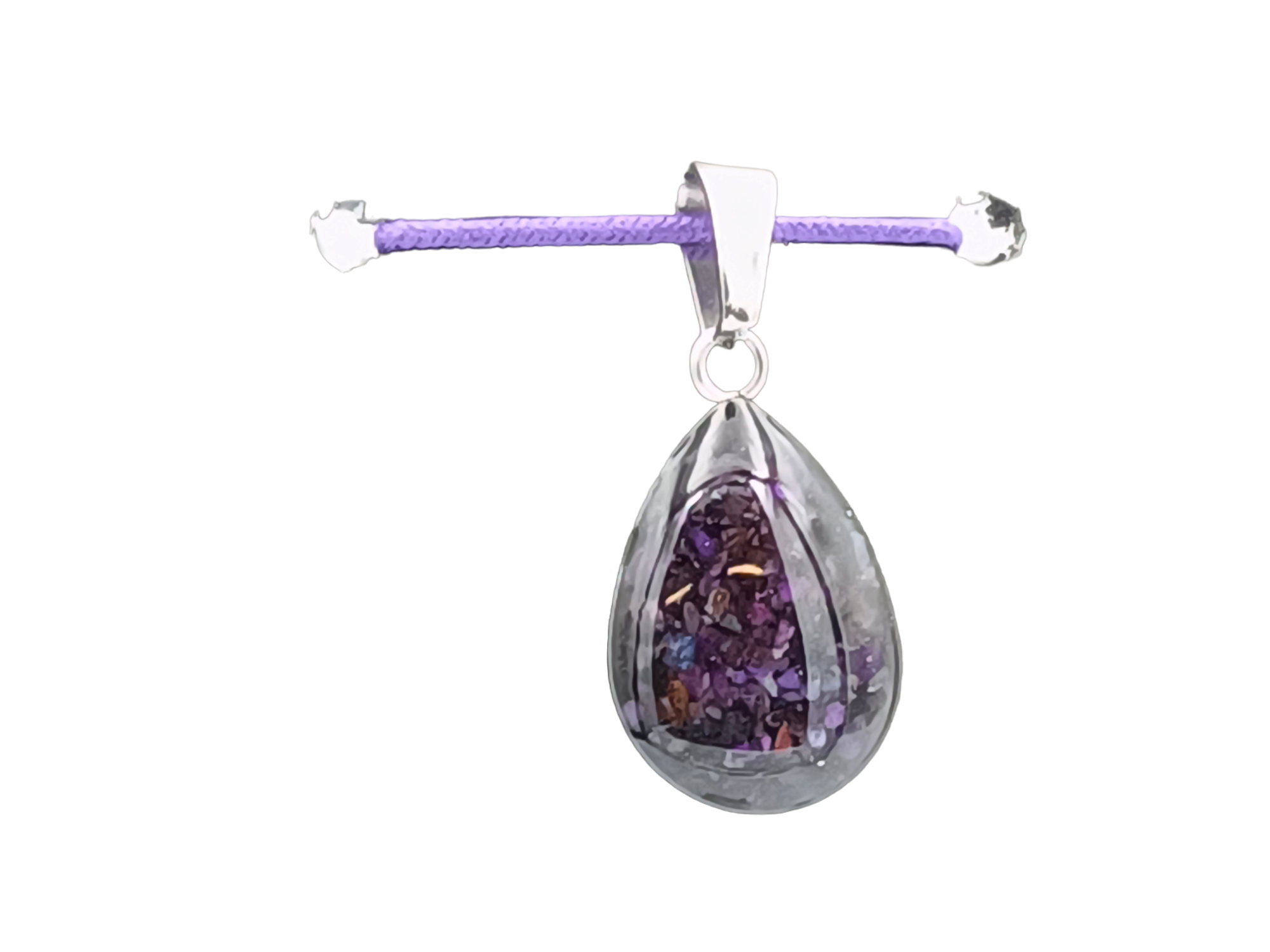 Sugilith Schmuckanhänger - Tropfen 14 mm