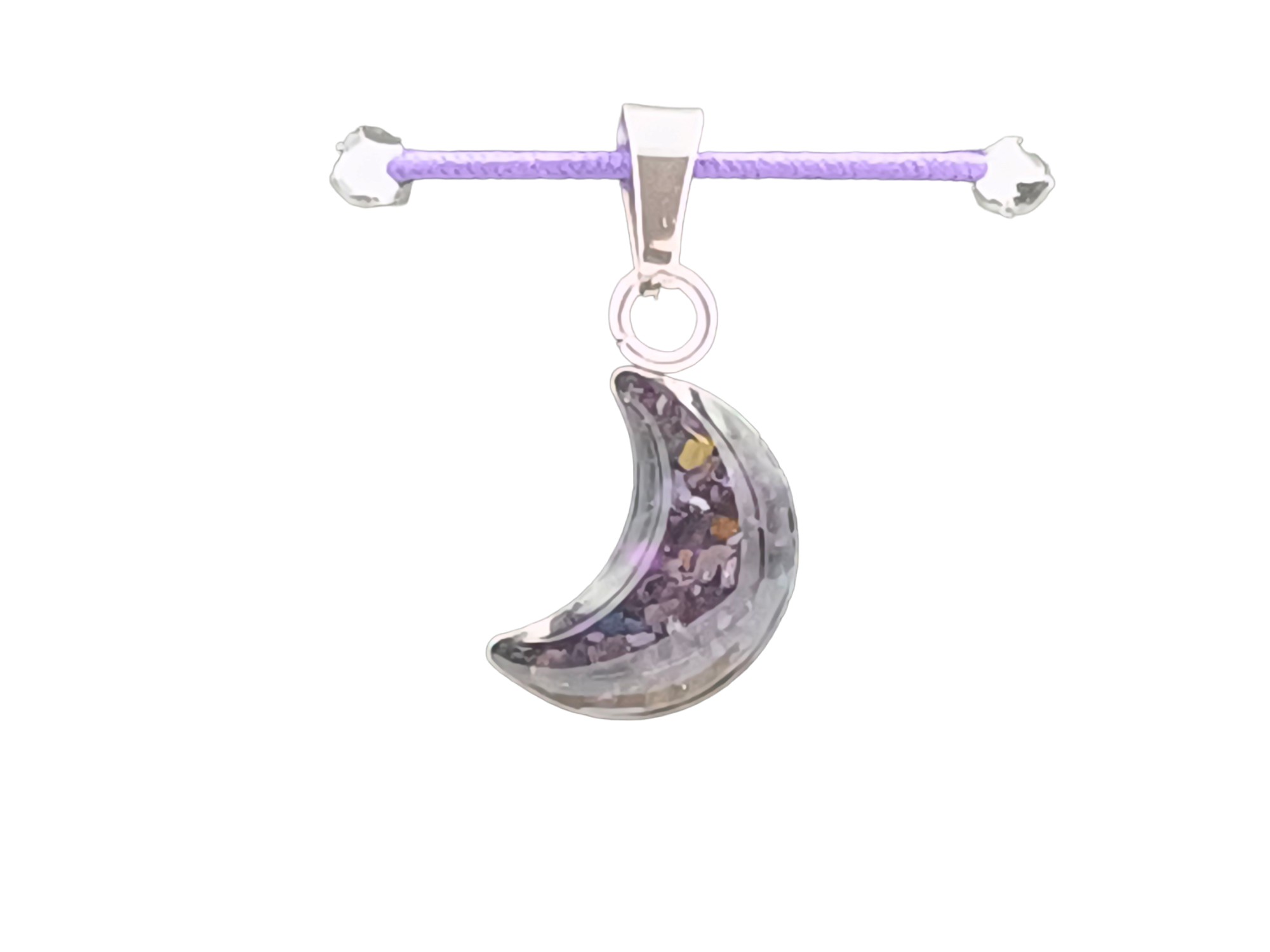 Sugilith Schmuckanhänger - Mond 14 mm