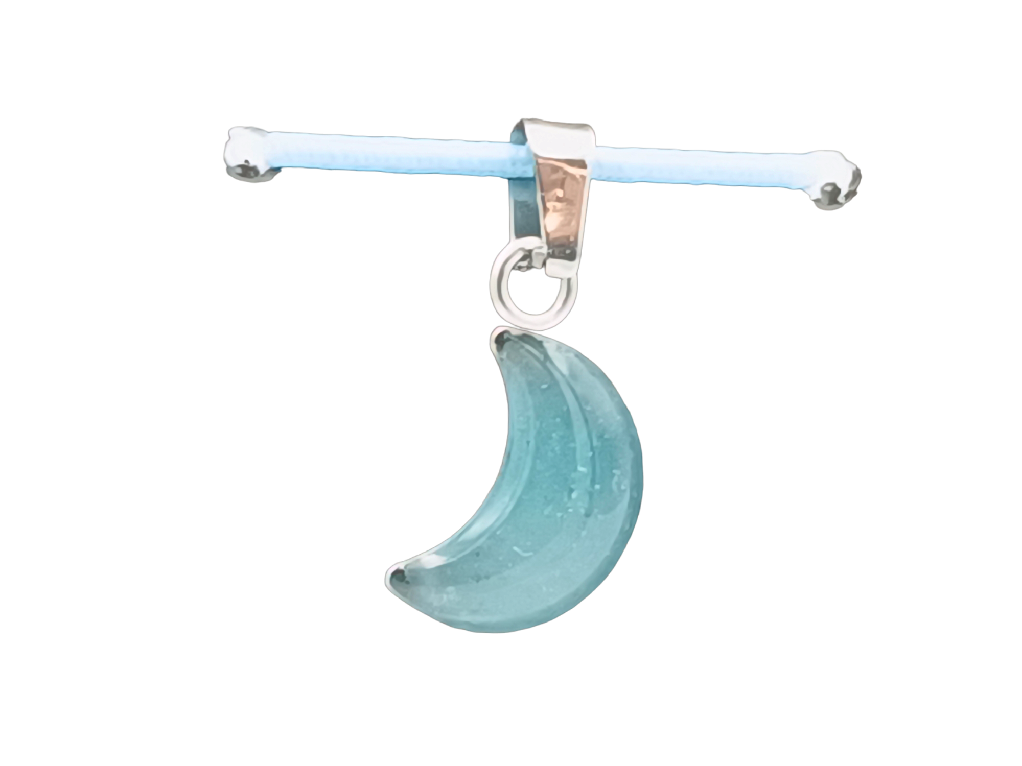 Apatit Schmuckanhänger - Mond 14mm