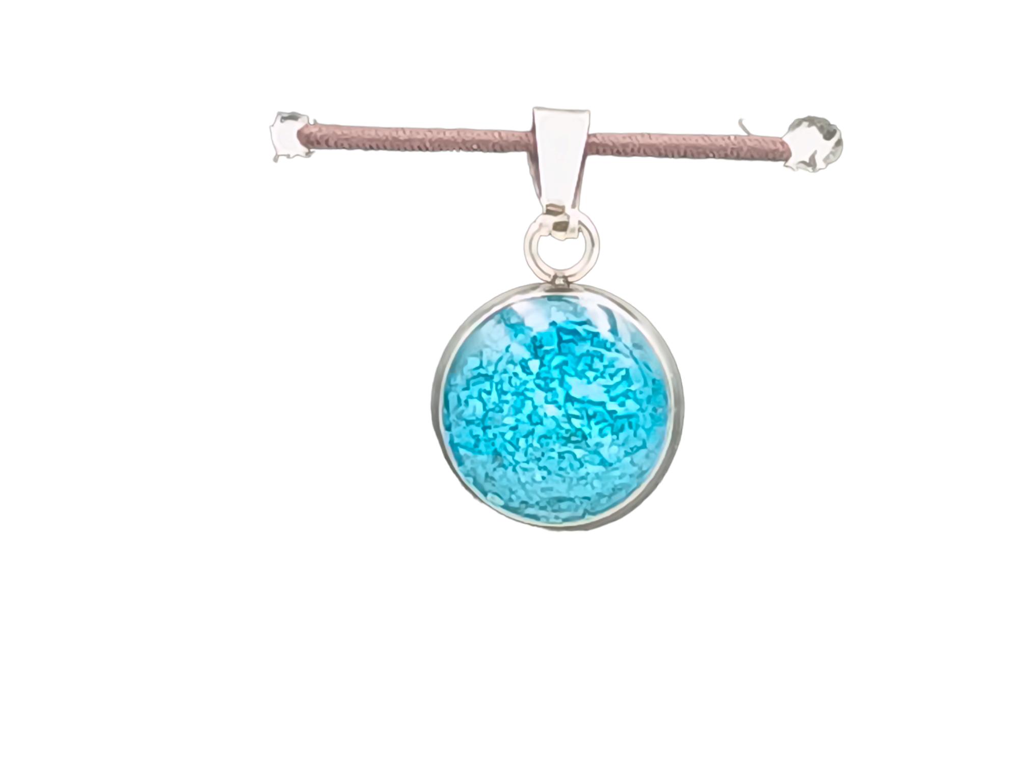 Türkis Schmuckanhänger - Rund 12mm